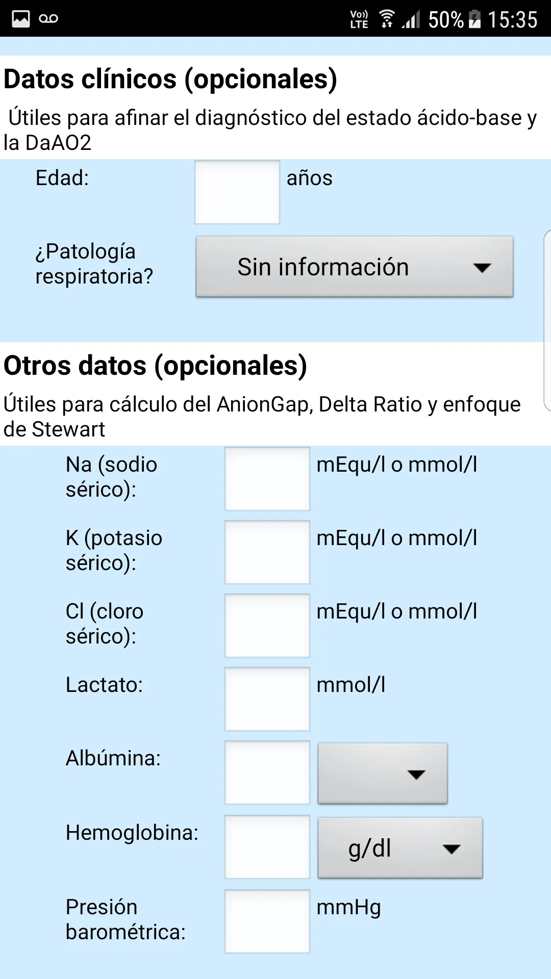 ALGA - Gases Arteriales | Indus Appstore | Screenshot