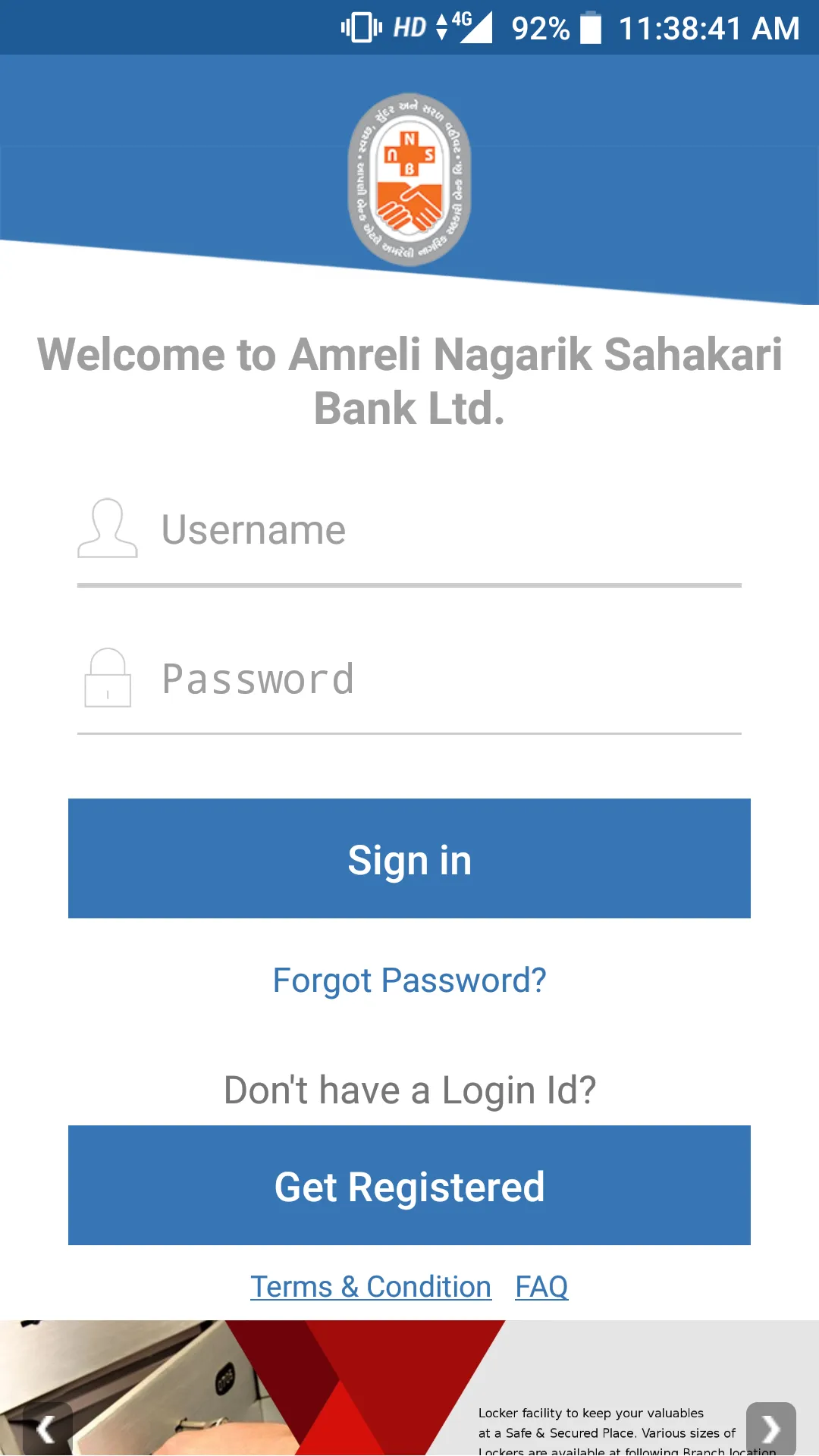 Amreli Nagarik Sahakari Bank L | Indus Appstore | Screenshot