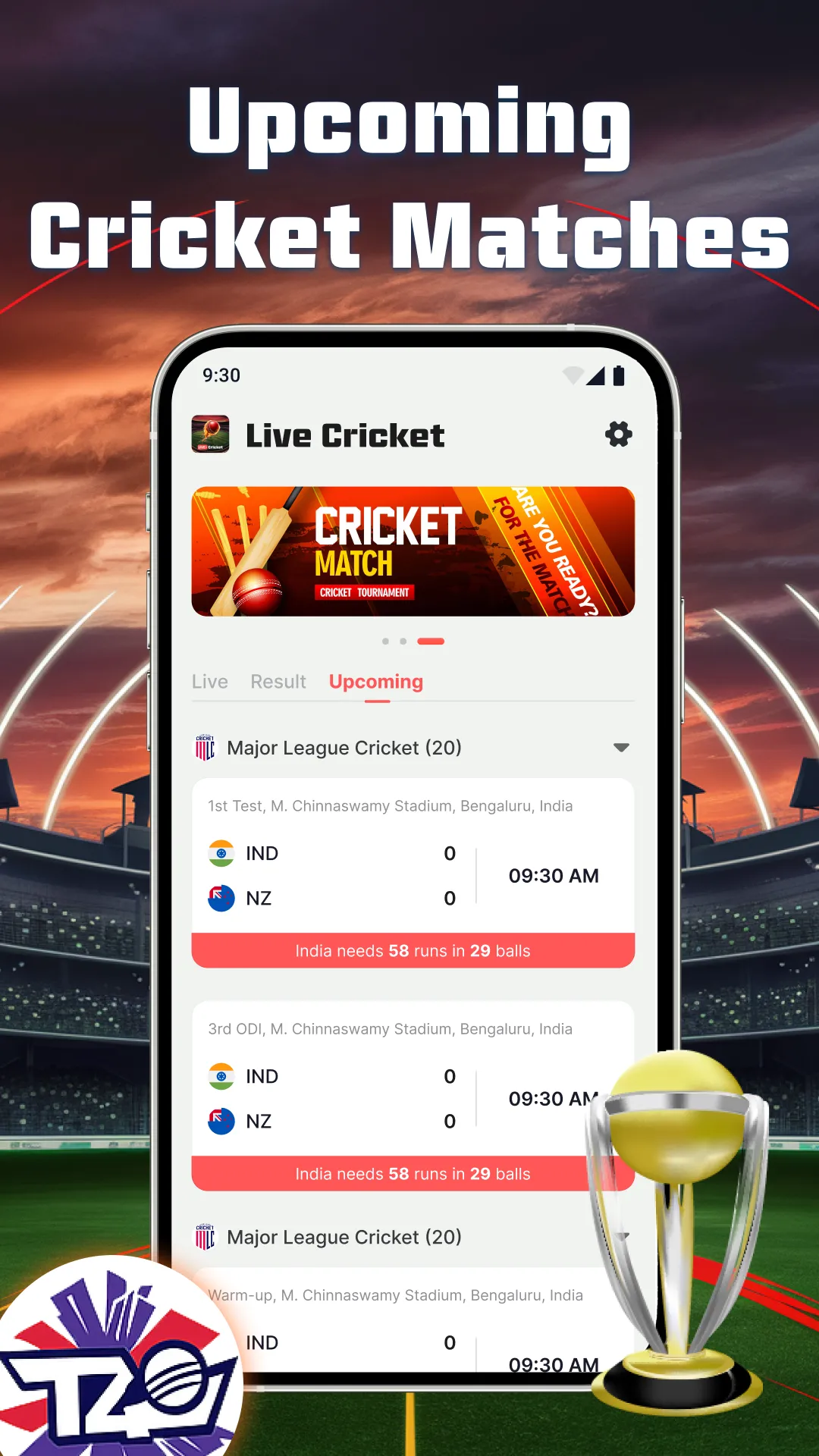 Cricket Live Score: Live Match | Indus Appstore | Screenshot