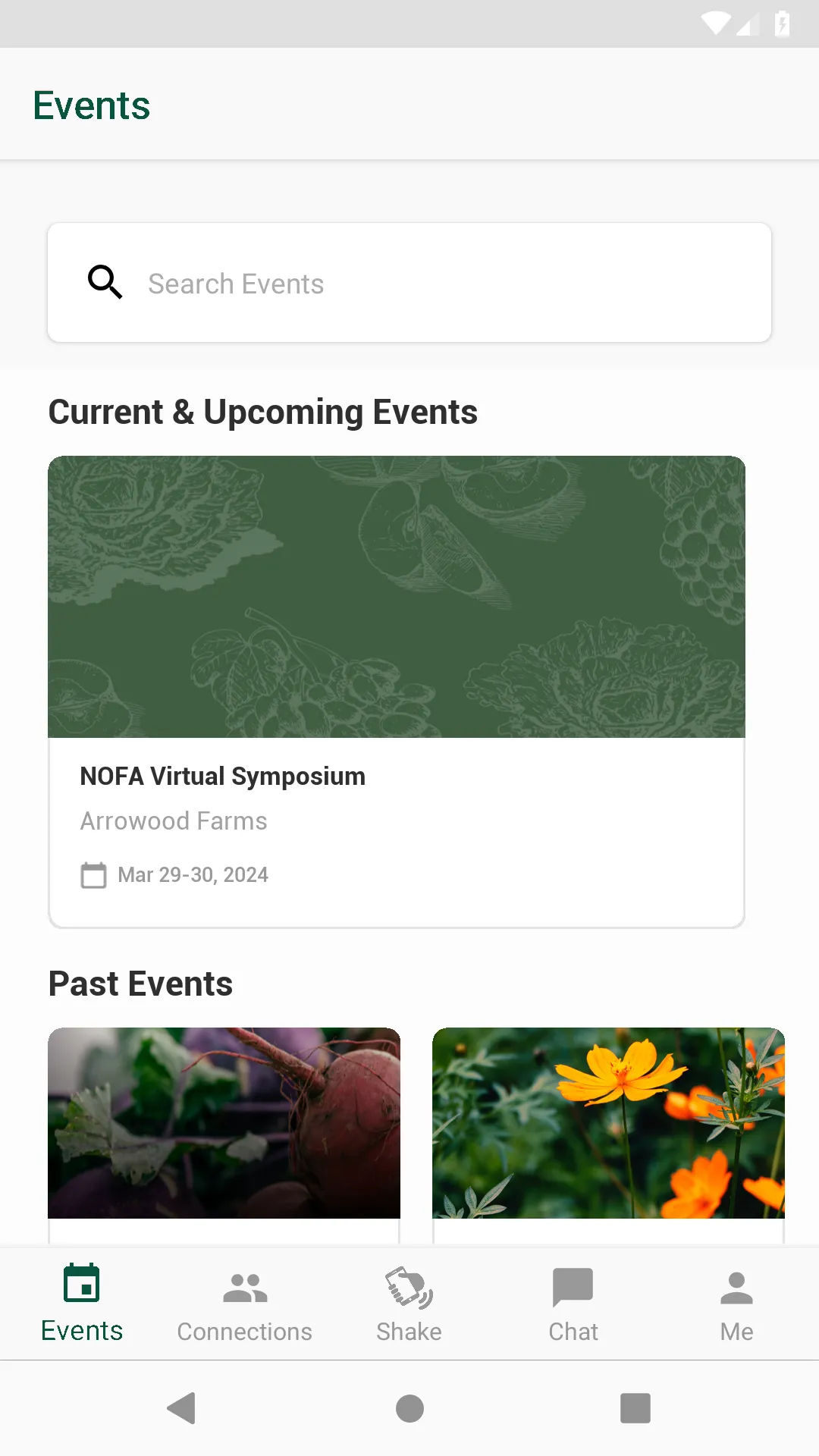 NOFA-NY Events | Indus Appstore | Screenshot