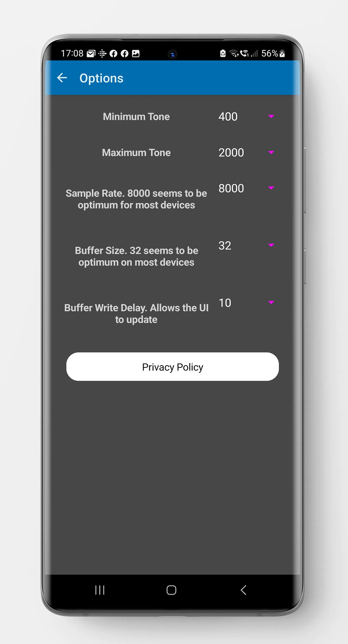 ThereDroid Theremin Synth | Indus Appstore | Screenshot