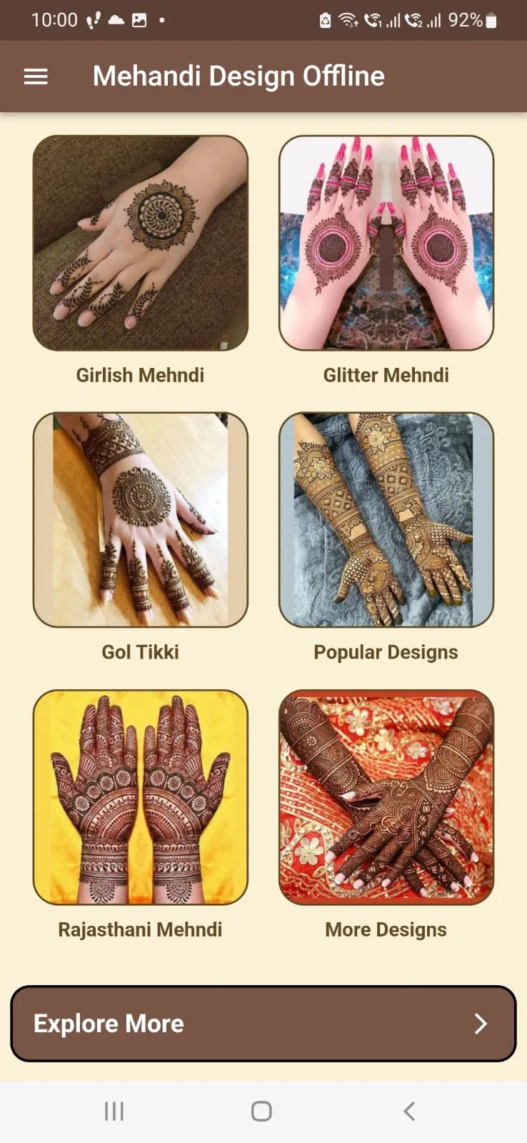 Mehandi Design Offline | Indus Appstore | Screenshot