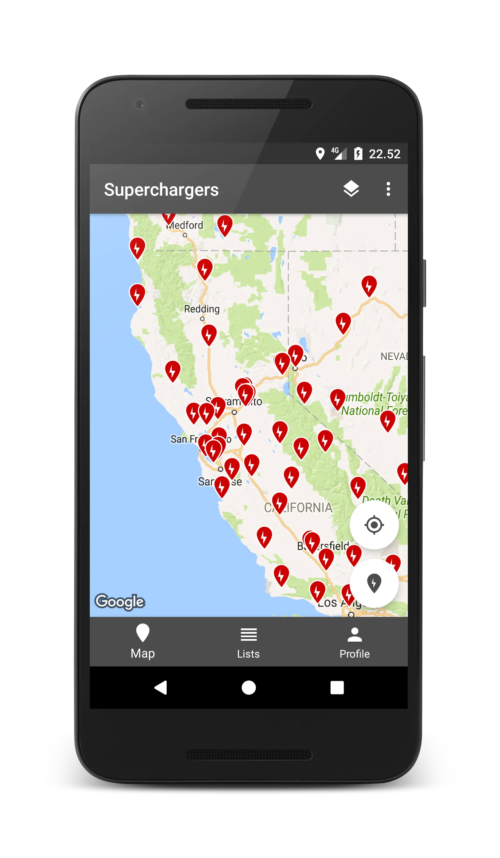 Supercharged for Tesla | Indus Appstore | Screenshot