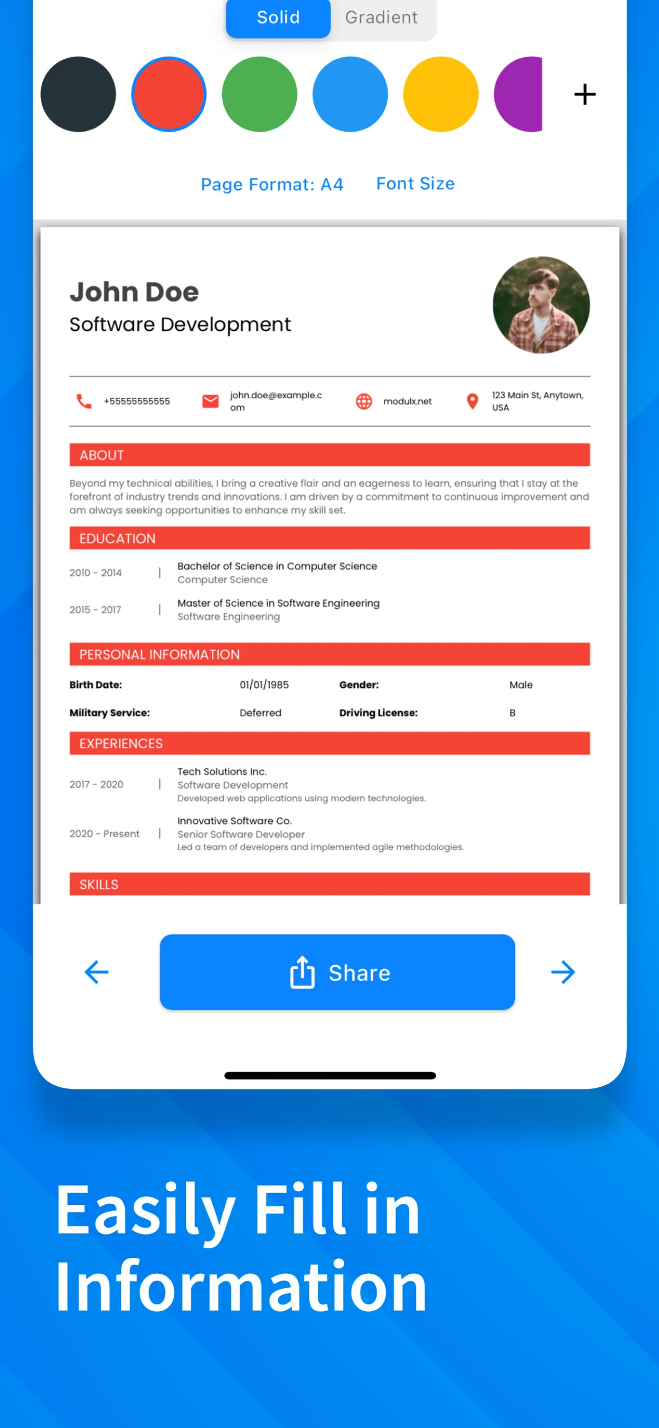 Resume Builder: PDF CV Maker | Indus Appstore | Screenshot