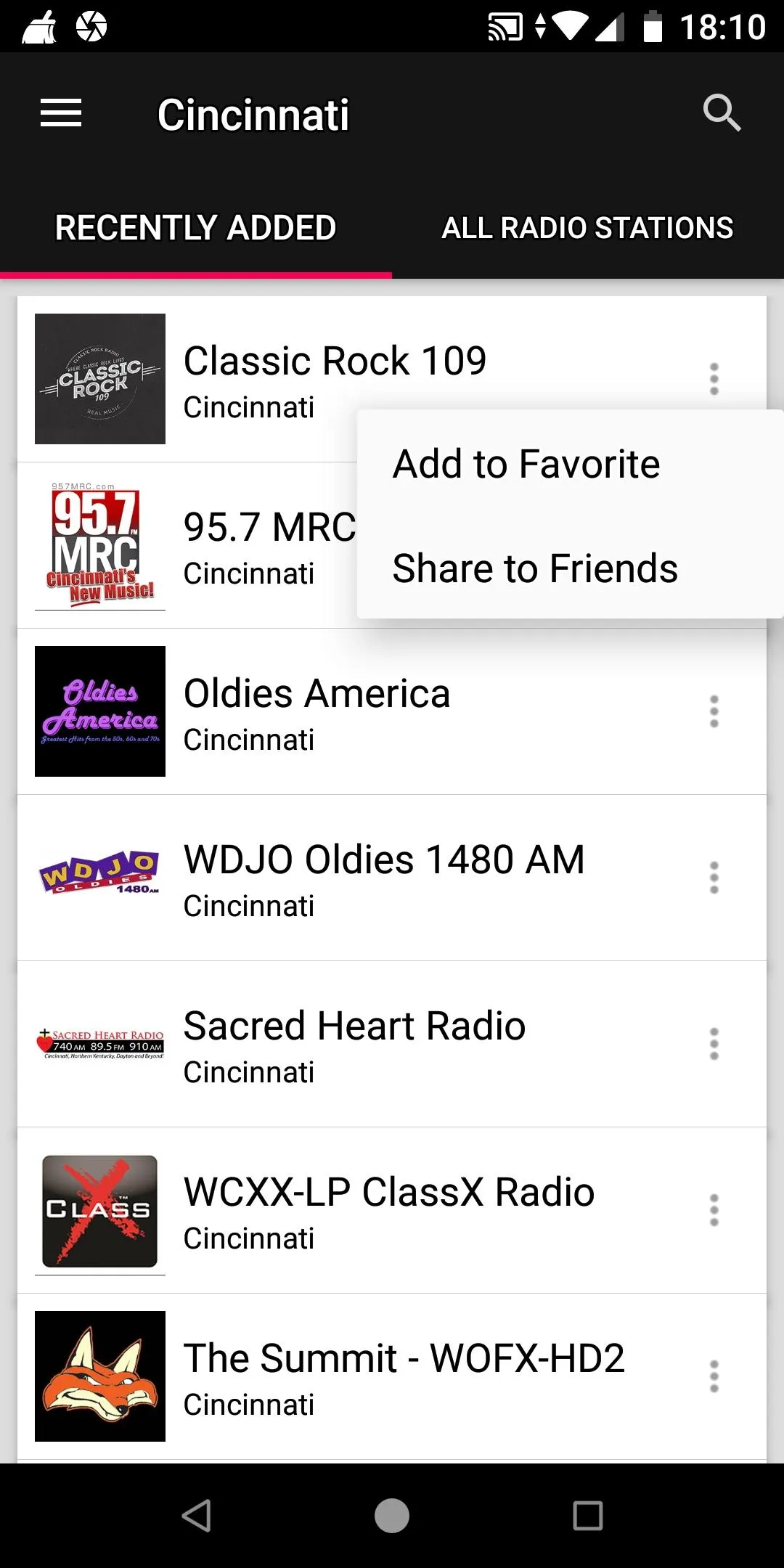 Cincinnati Radio Stations | Indus Appstore | Screenshot