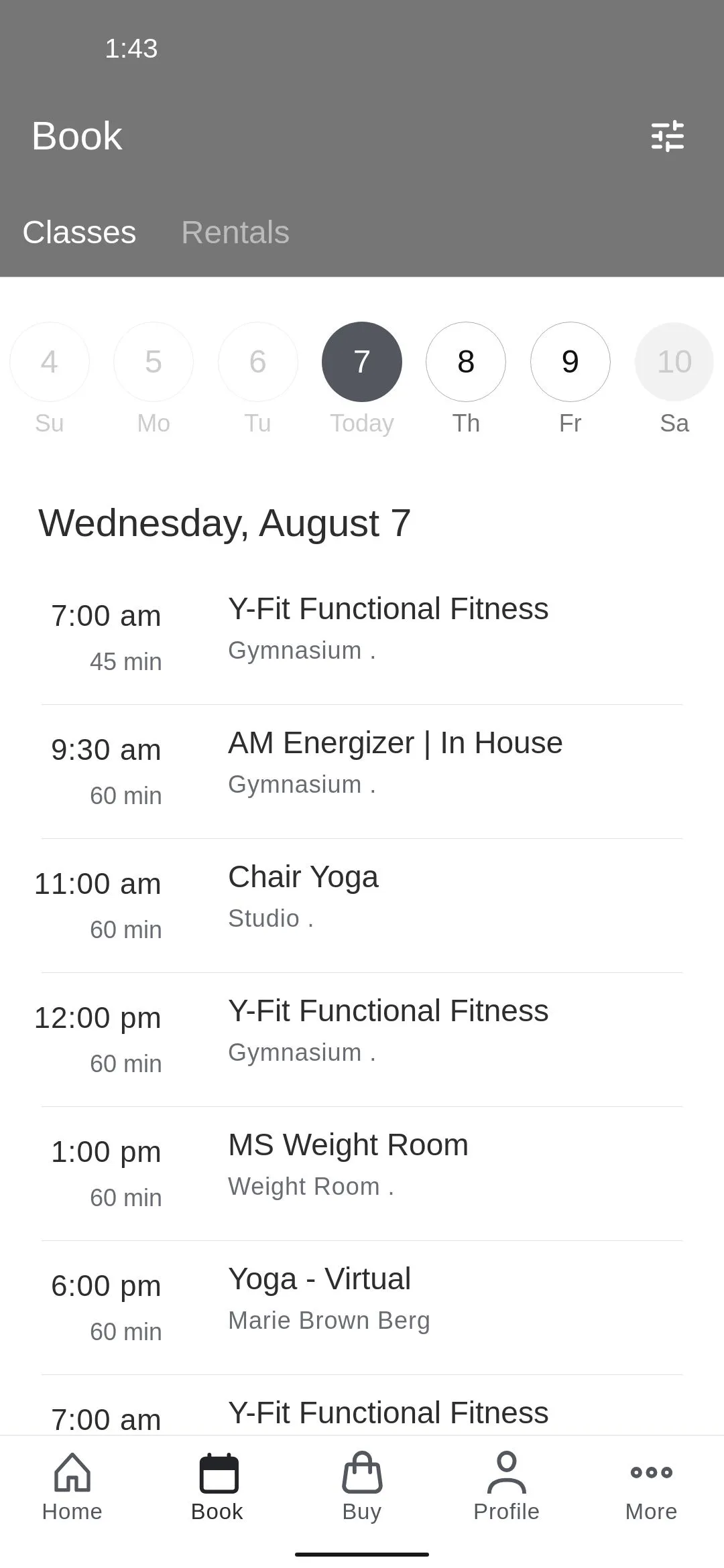 YWCA Saskatoon Fitness on 25th | Indus Appstore | Screenshot