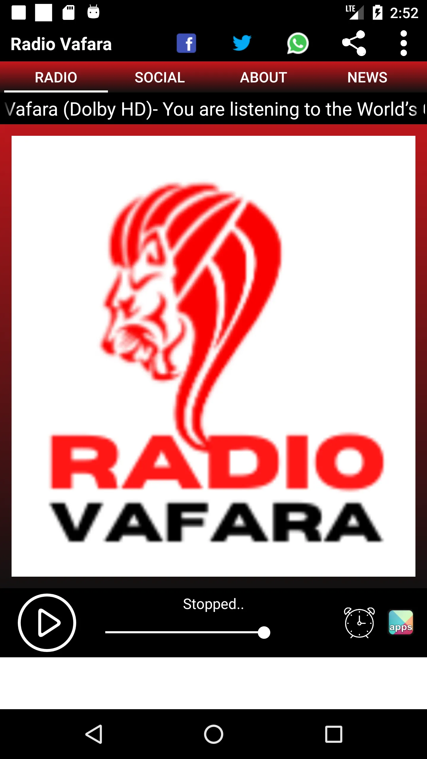 Radio Vafara (Dolby HD) | Indus Appstore | Screenshot