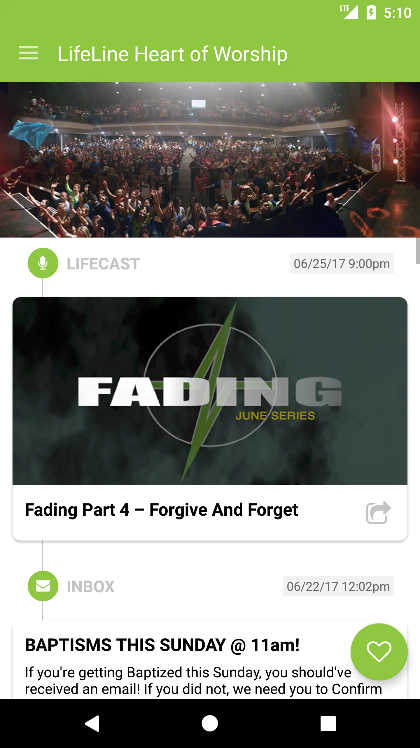 LifeLine Heart of Worship | Indus Appstore | Screenshot