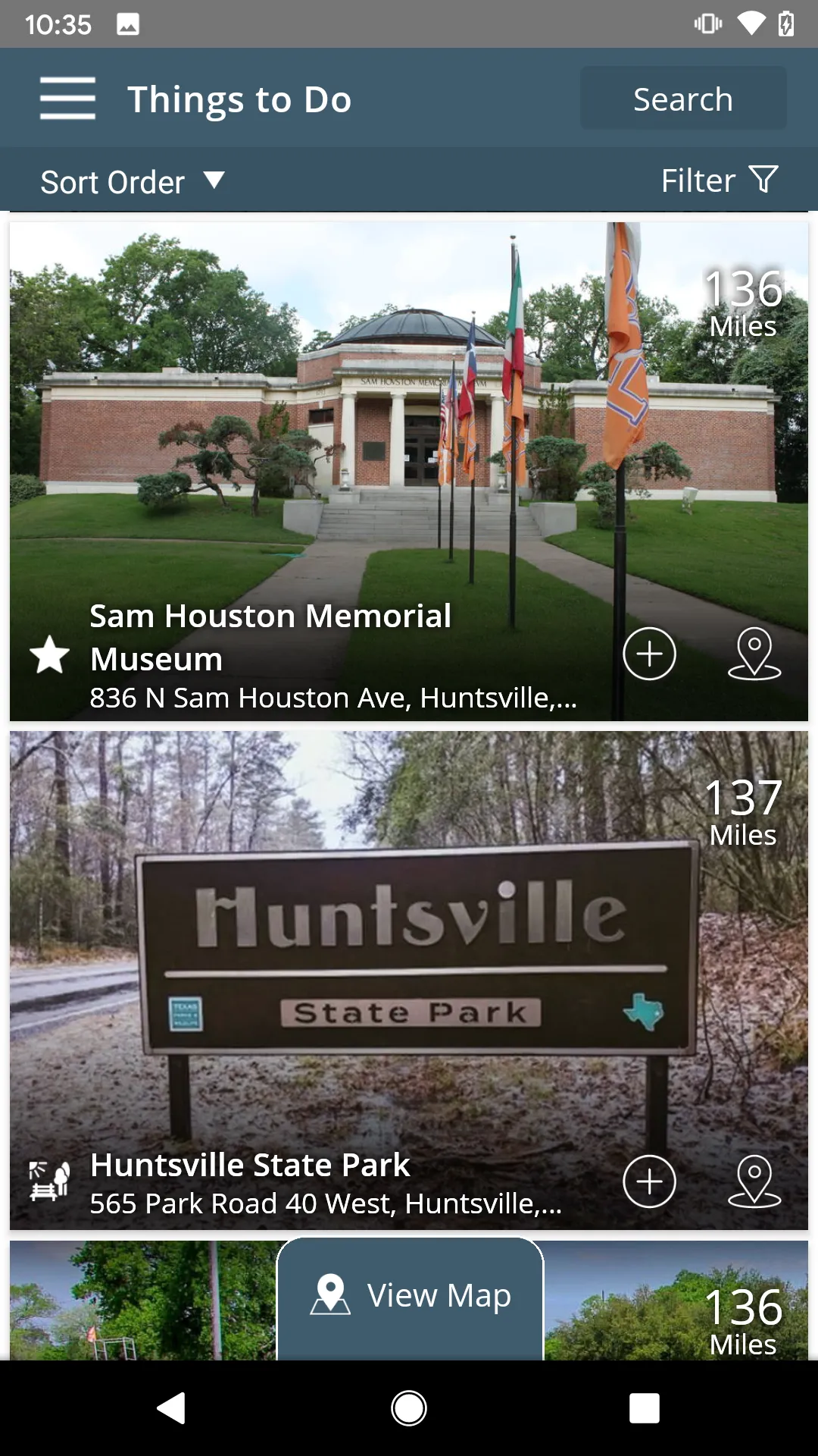 Visit Huntsville, TX! | Indus Appstore | Screenshot