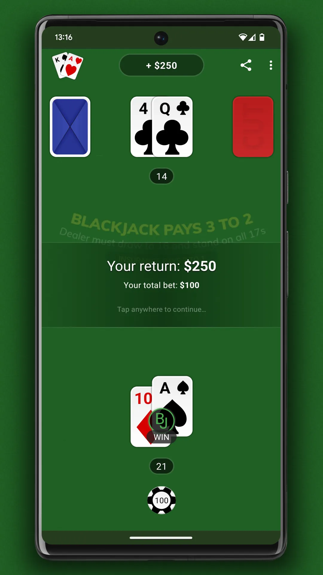 Blackjack | Indus Appstore | Screenshot