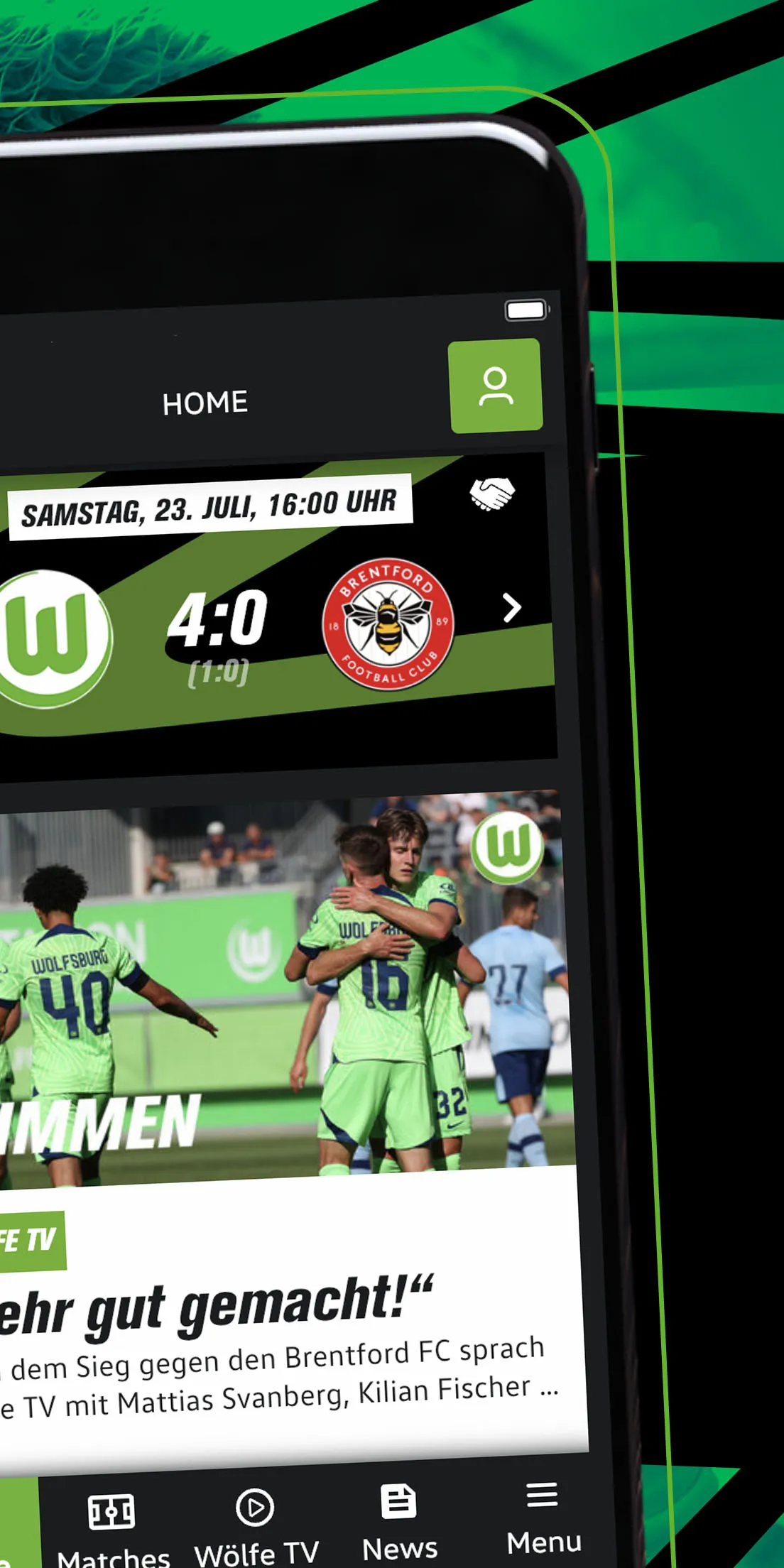 VfL Wolfsburg to Go | Indus Appstore | Screenshot