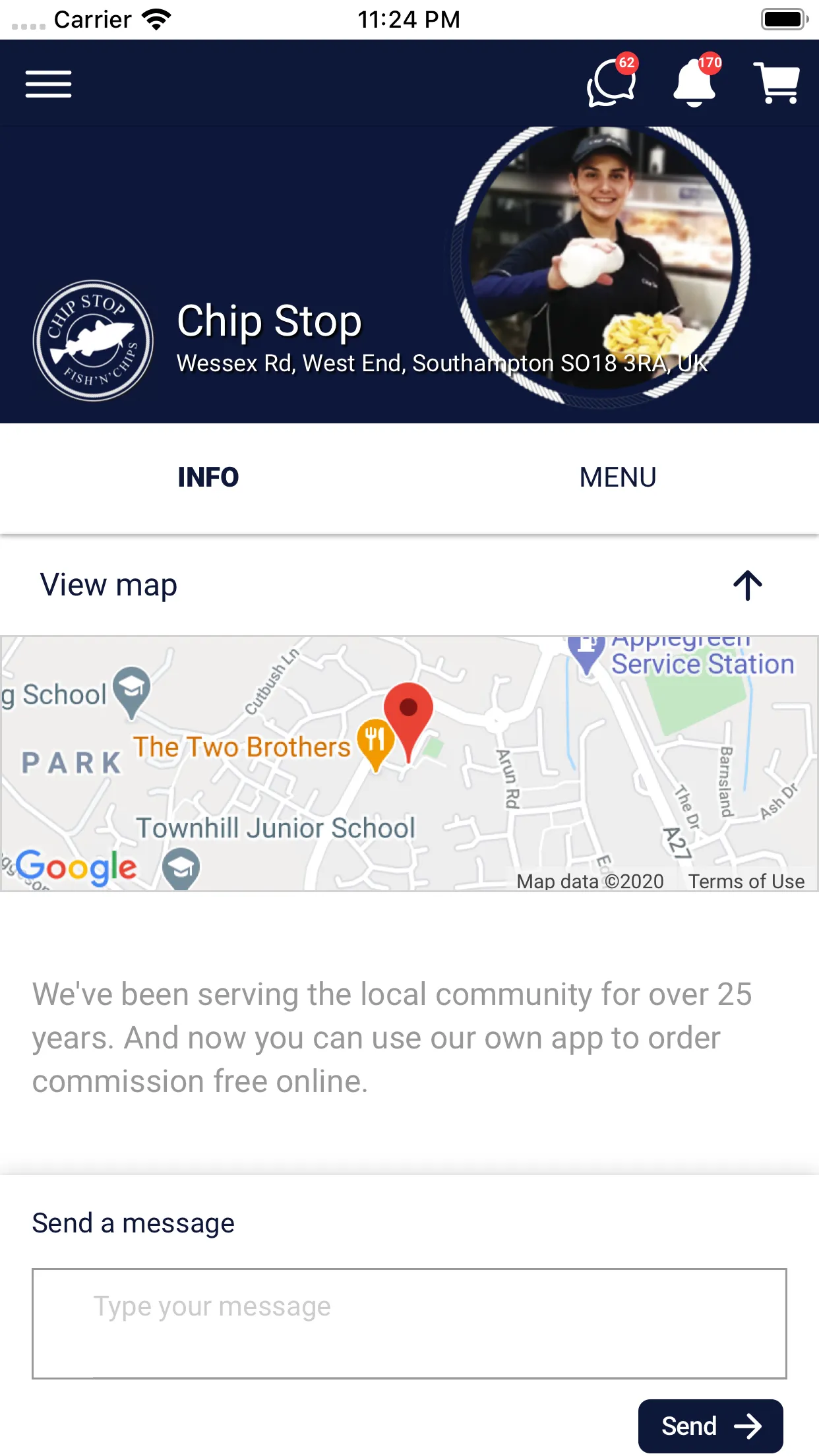 Chip Stop Southampton | Indus Appstore | Screenshot