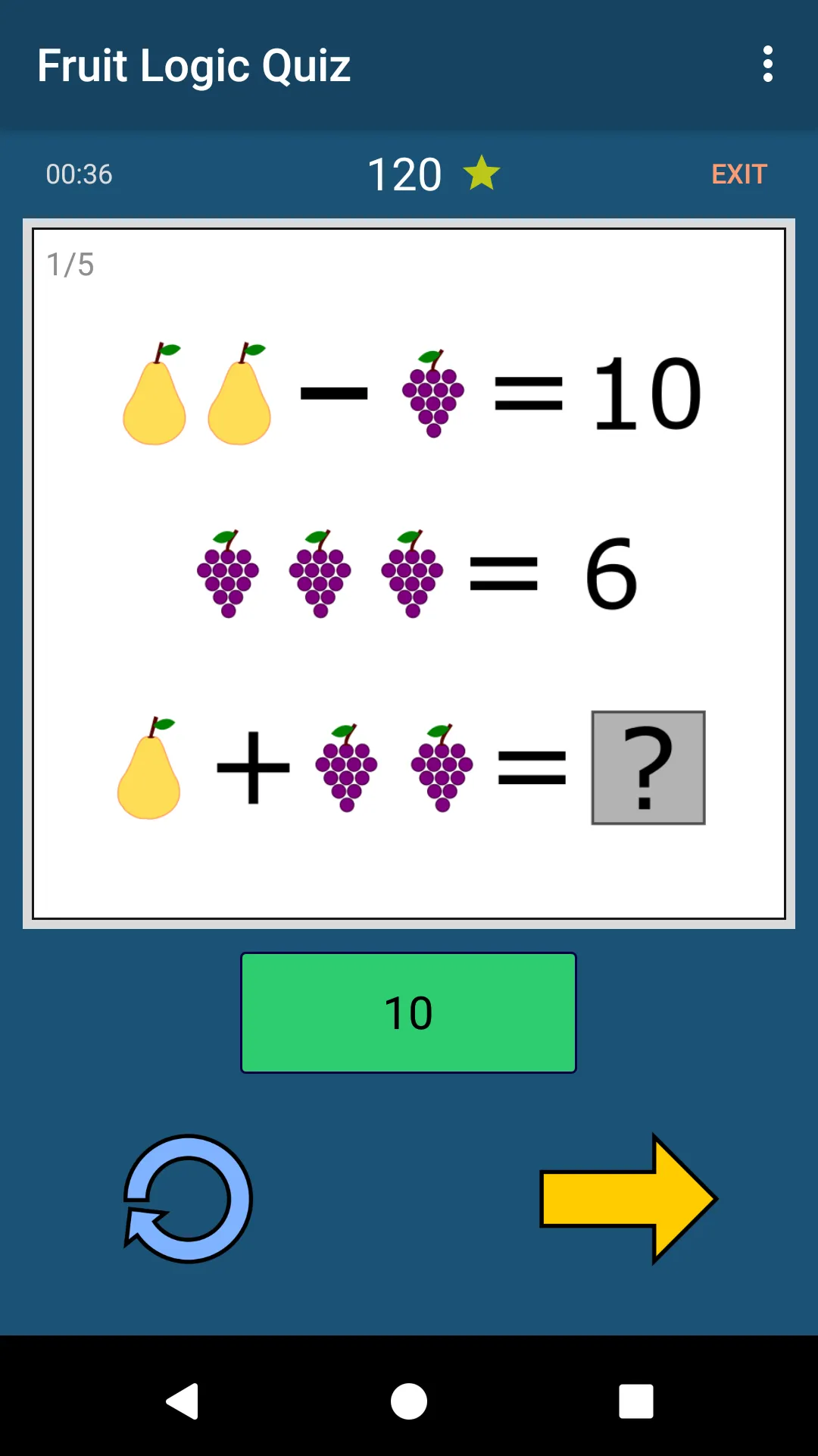 Fruit Logic Quiz | Indus Appstore | Screenshot