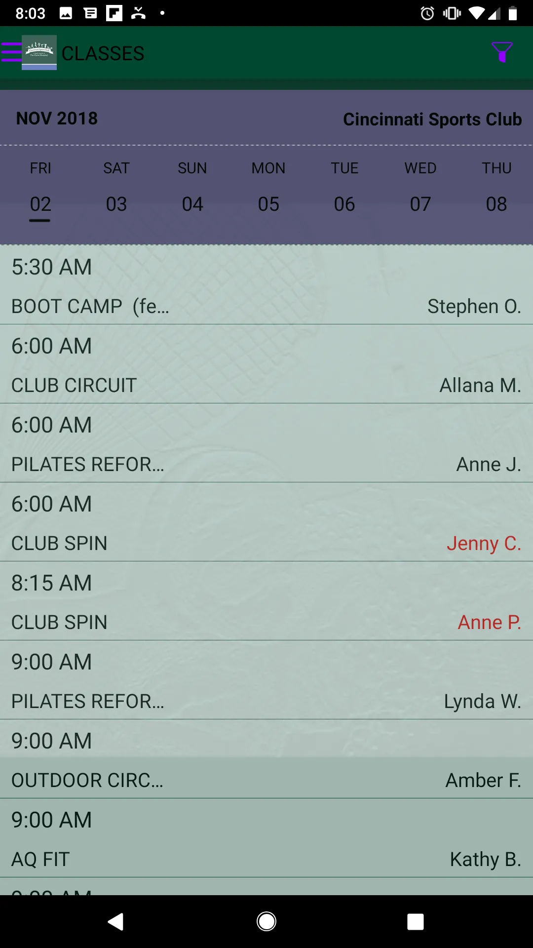 Cinci Sports Club | Indus Appstore | Screenshot