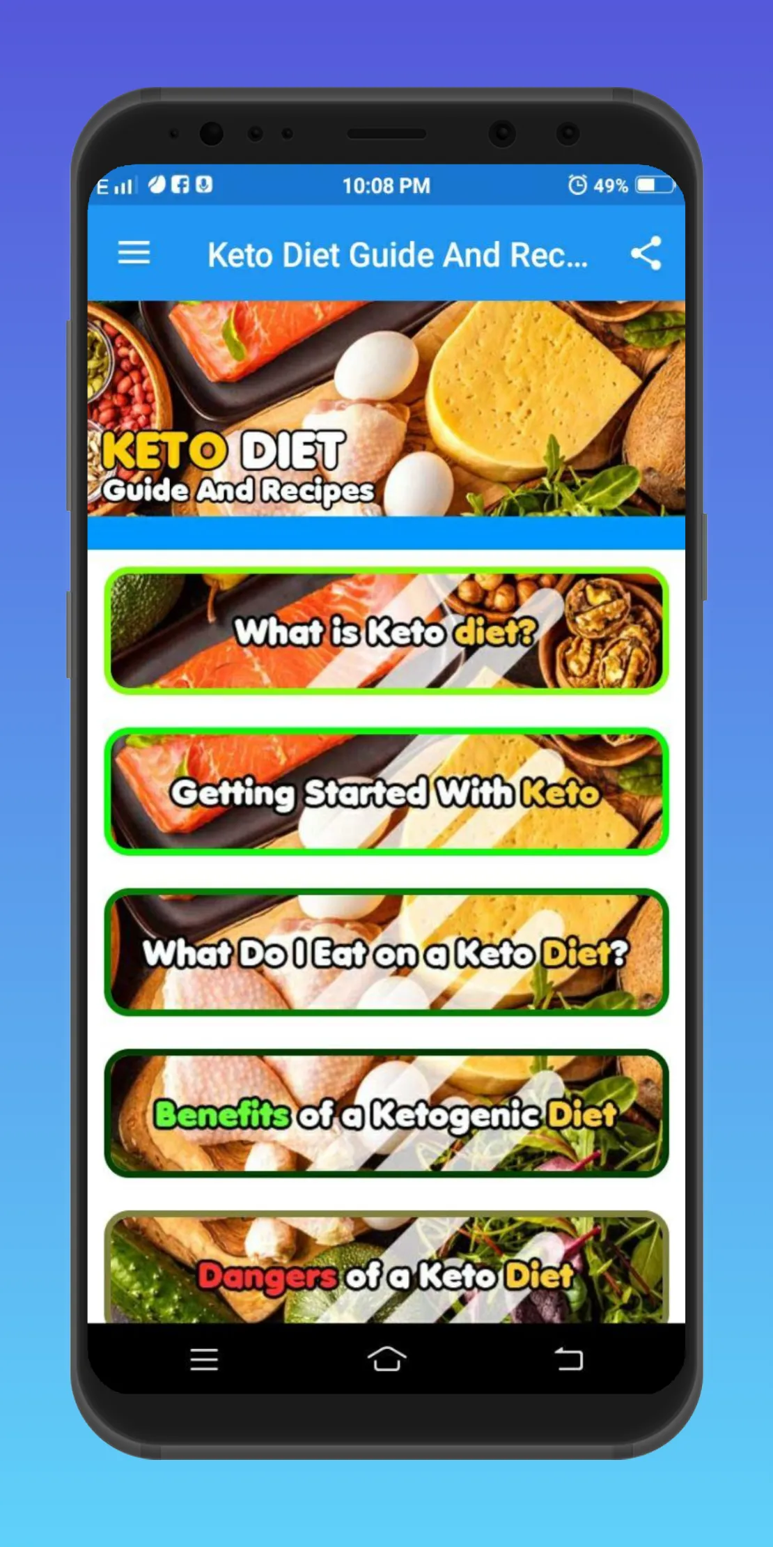 Keto Diet Guide And Recipes | Indus Appstore | Screenshot