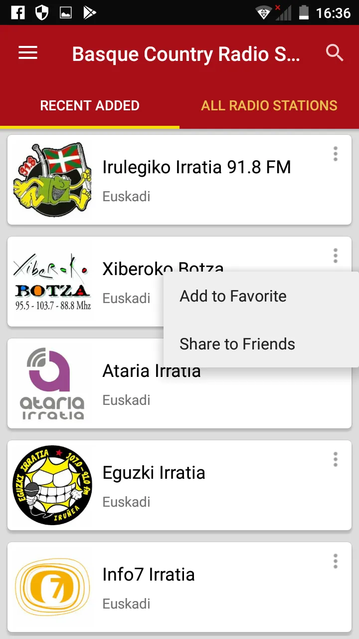 Basque Country Radio Stations | Indus Appstore | Screenshot