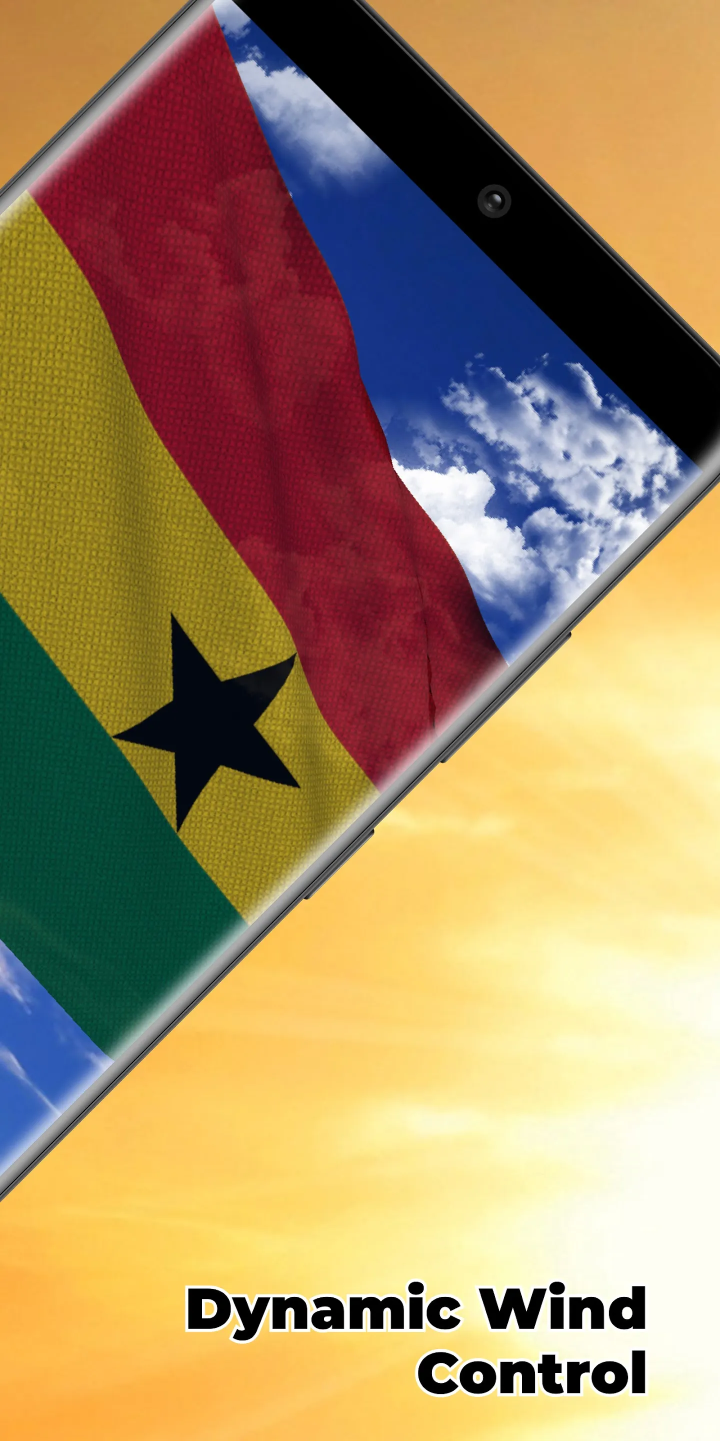 Ghana Flag Live Wallpaper | Indus Appstore | Screenshot