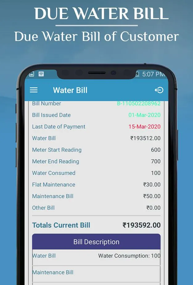 WaterBills - Water Bill Mainte | Indus Appstore | Screenshot