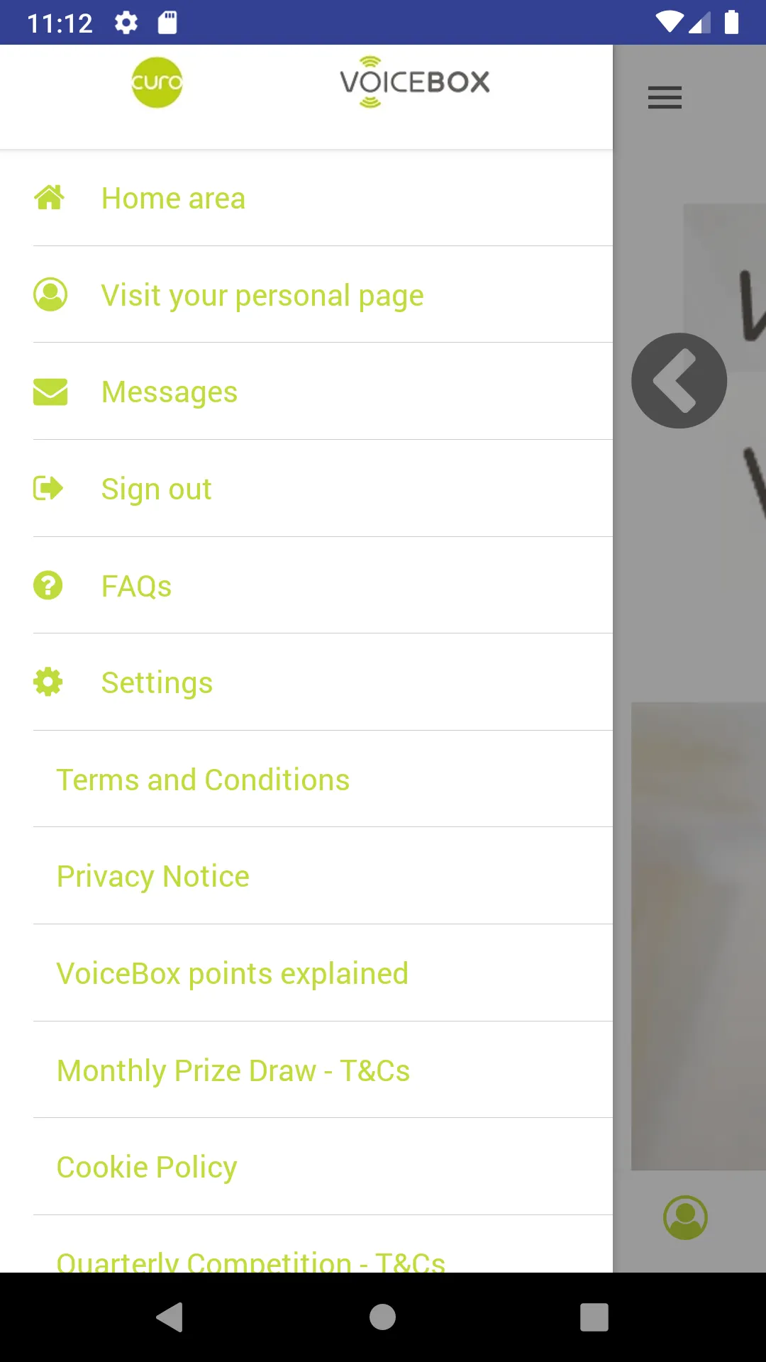 Curo Voicebox | Indus Appstore | Screenshot