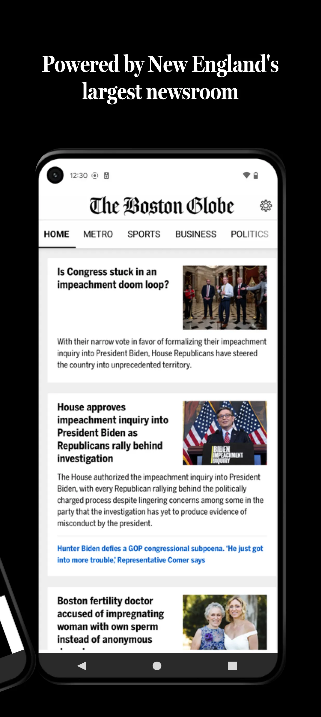 The Boston Globe | Indus Appstore | Screenshot