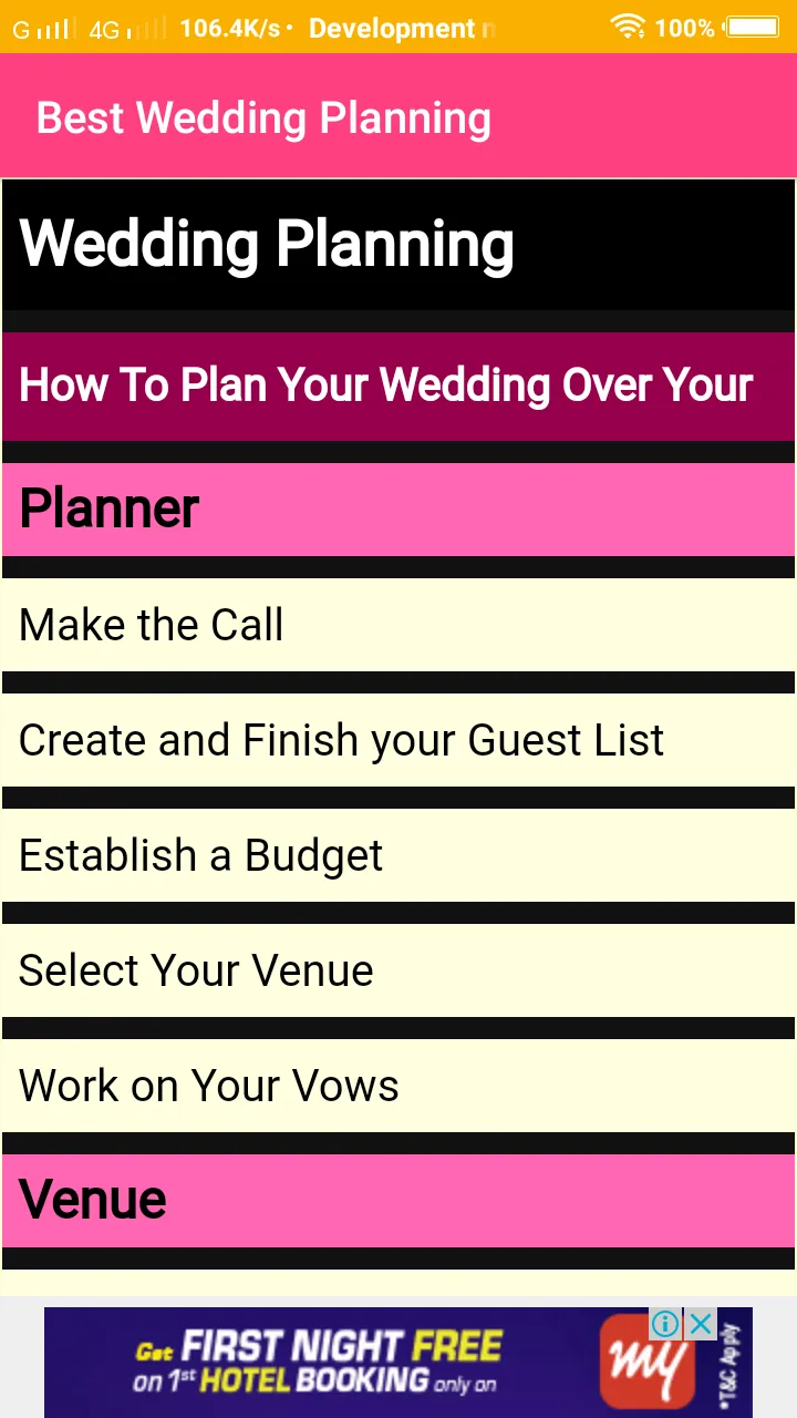 Wedding Planning bases  Tips | Indus Appstore | Screenshot