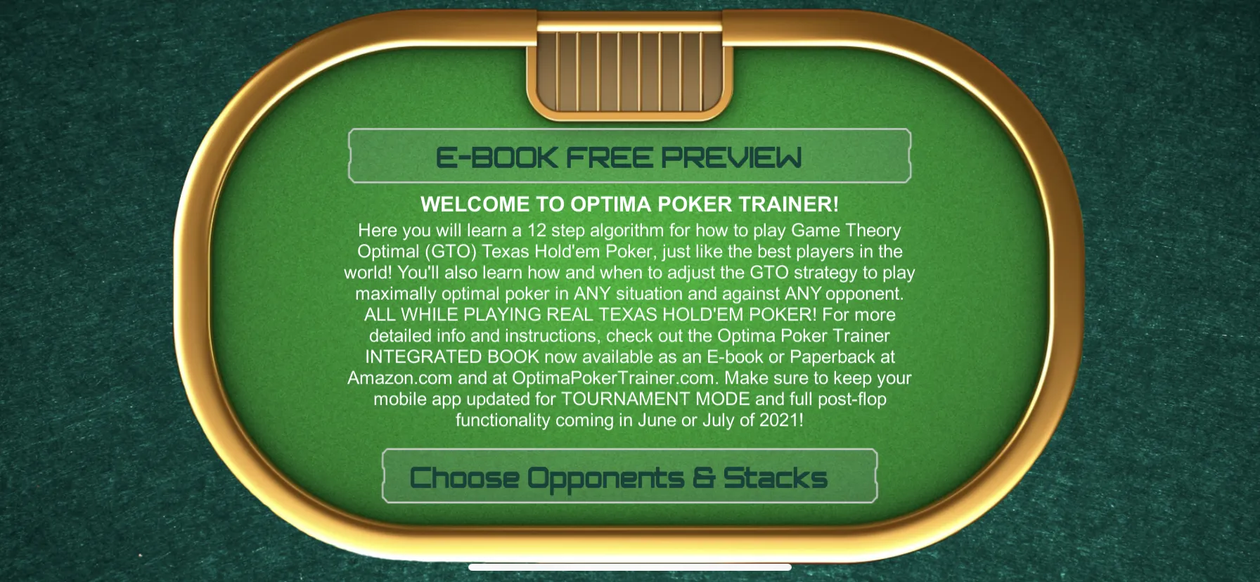 Optima Poker Trainer | Indus Appstore | Screenshot