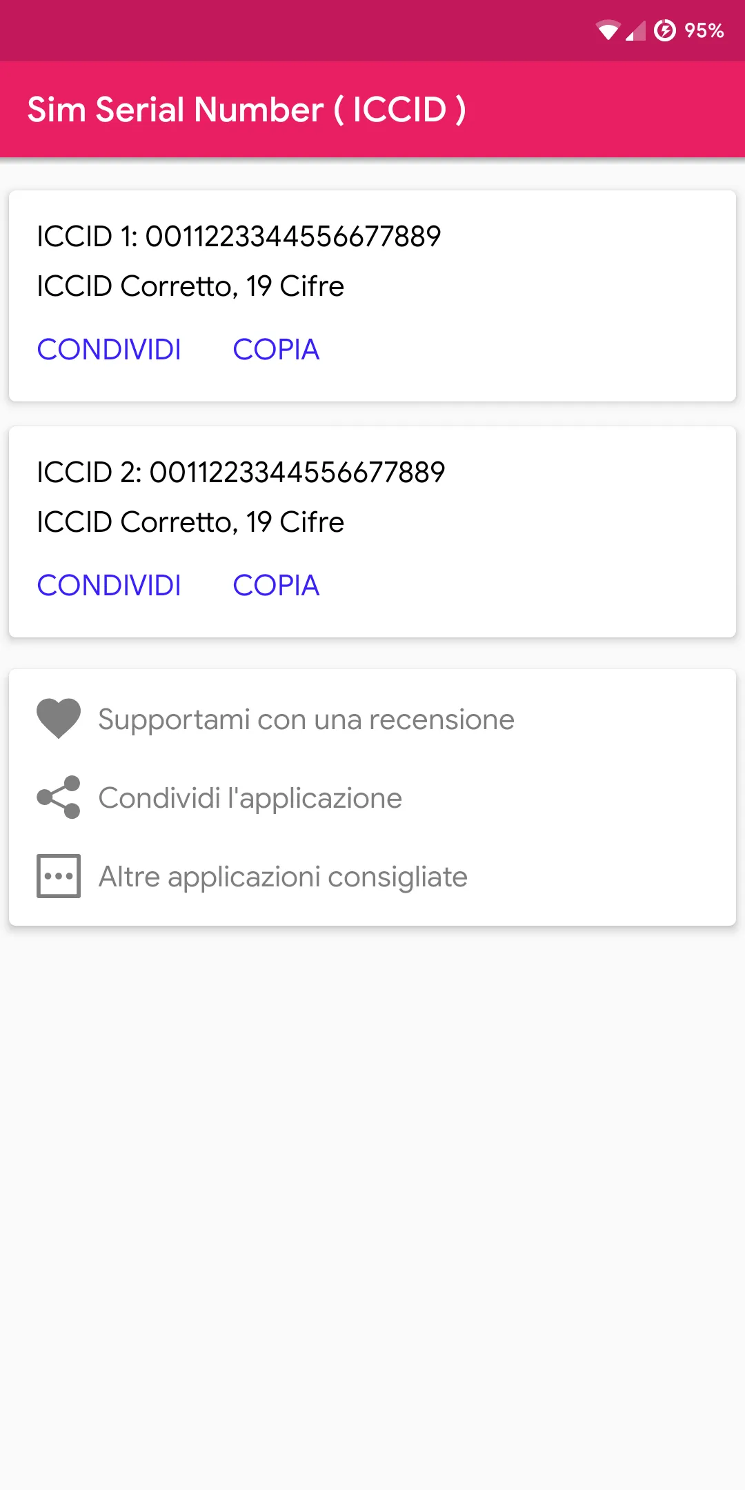 Sim Serial Number ( ICCID) | Indus Appstore | Screenshot