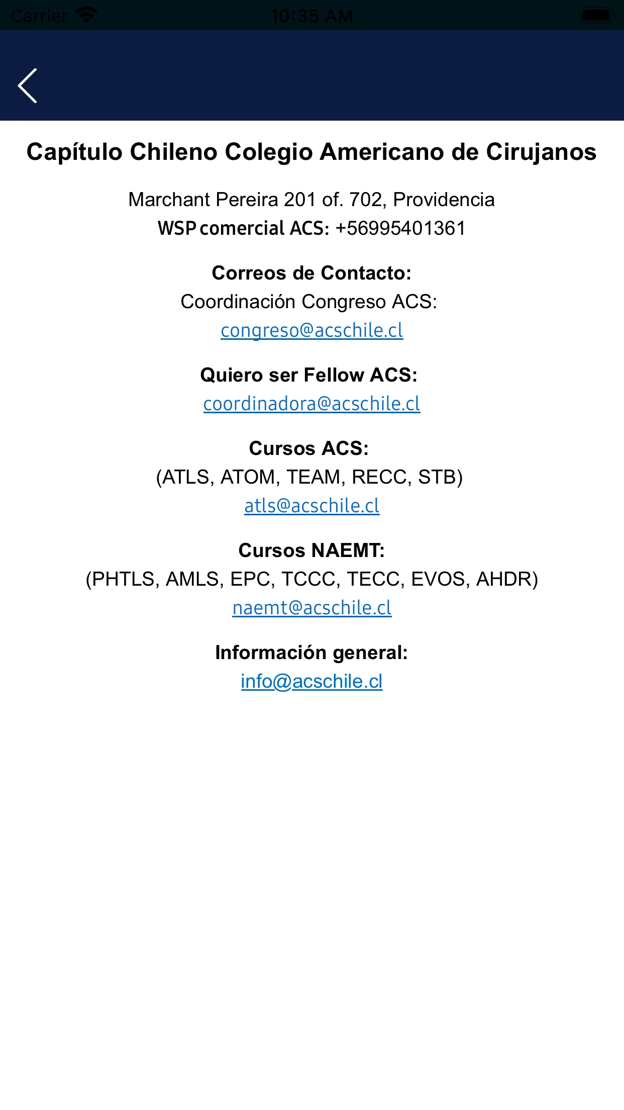 ACS Chile | Indus Appstore | Screenshot