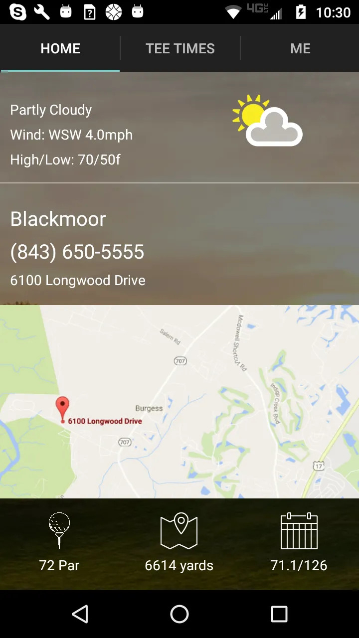 Blackmoor Golf Tee Times | Indus Appstore | Screenshot