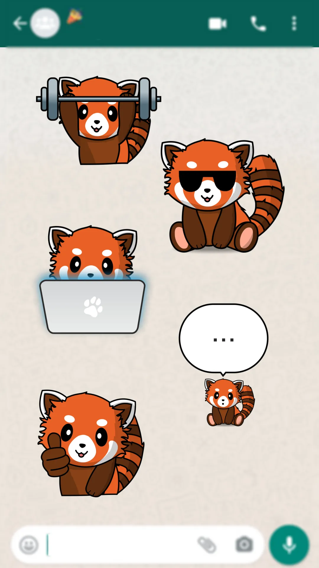 Red Panda WAStickerApps | Indus Appstore | Screenshot