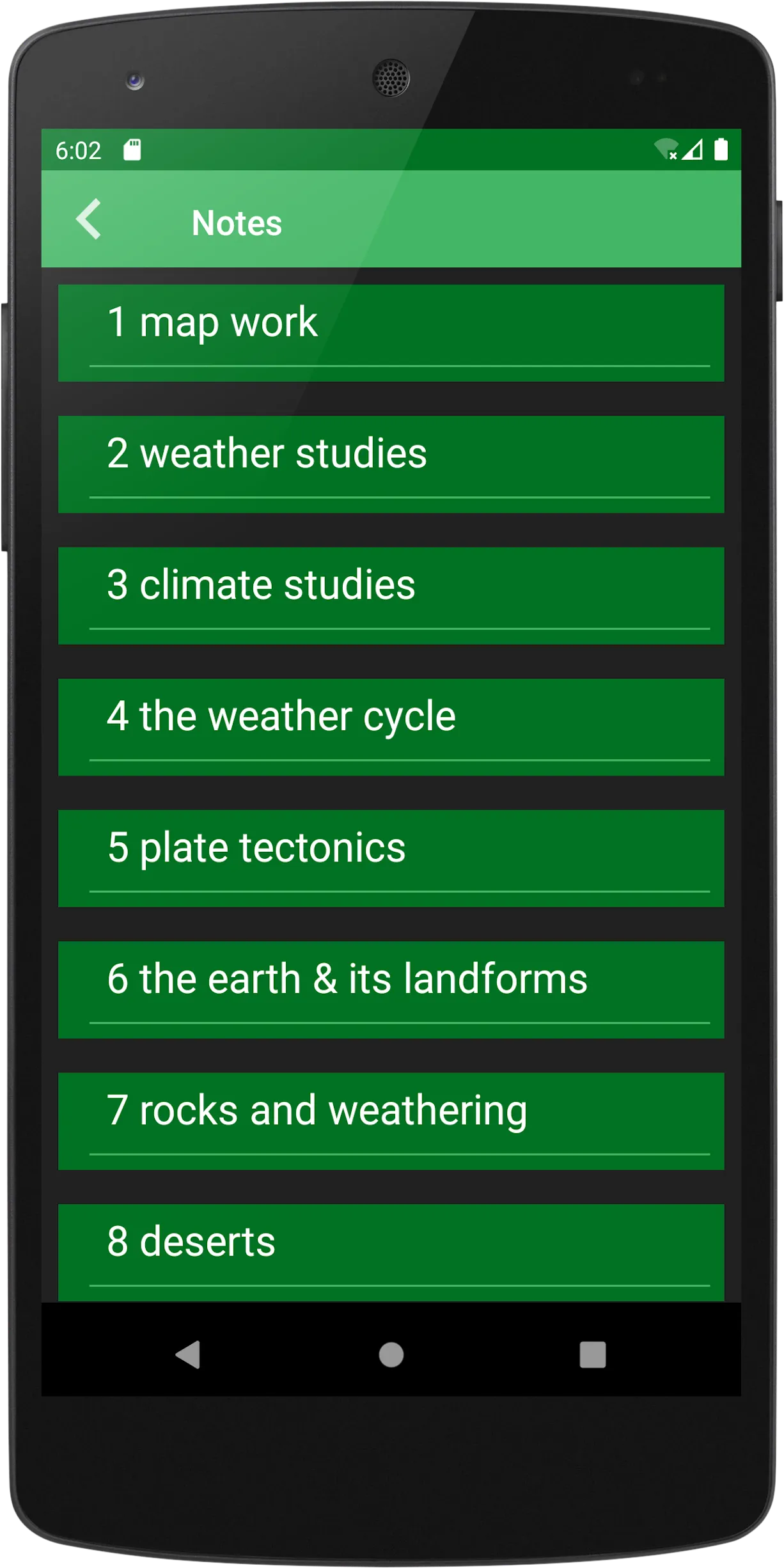 Geography Revision | Indus Appstore | Screenshot