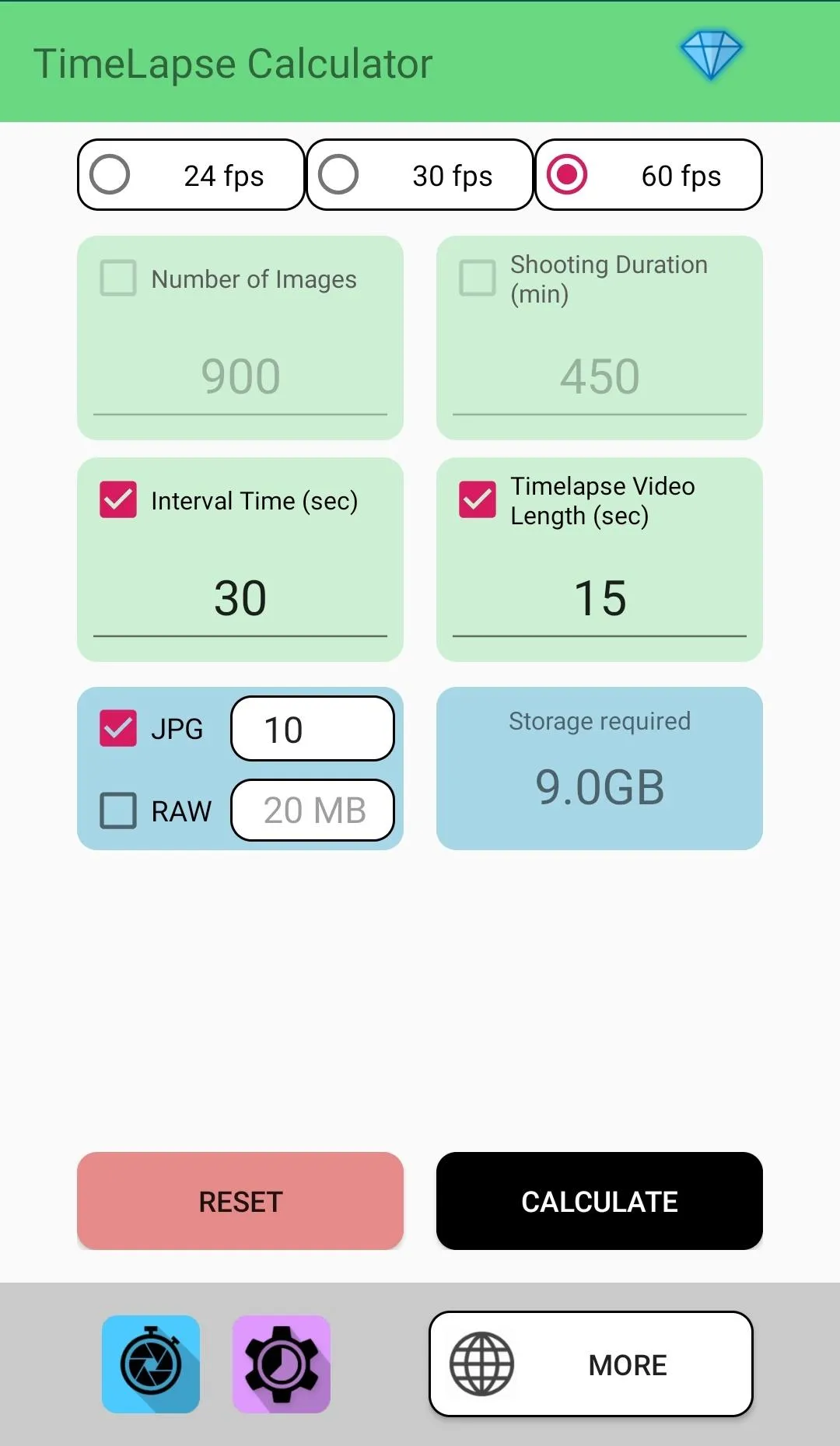 TimeLapse Calculator | Indus Appstore | Screenshot