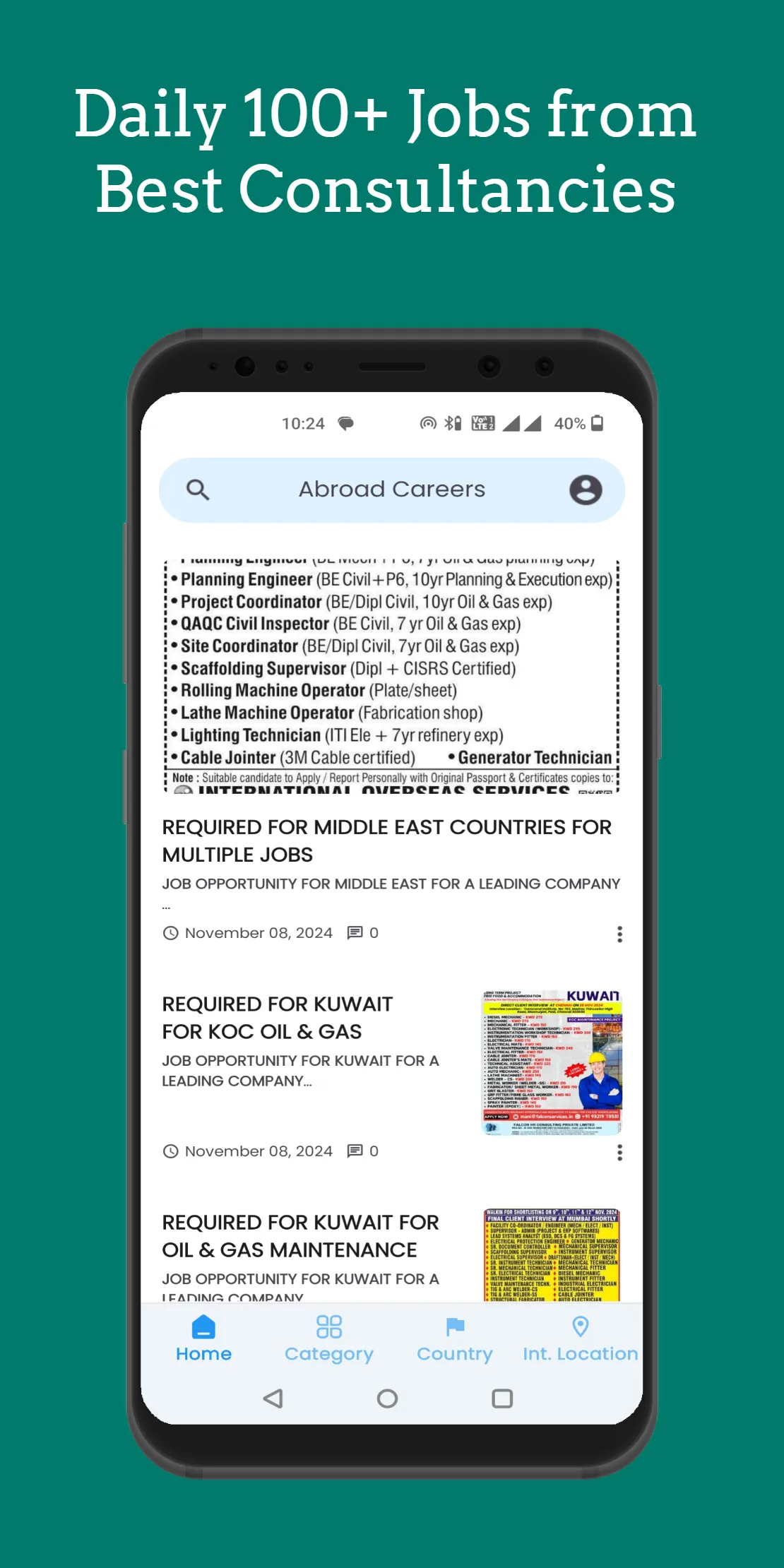 Abroad Careers- Job Search App | Indus Appstore | Screenshot