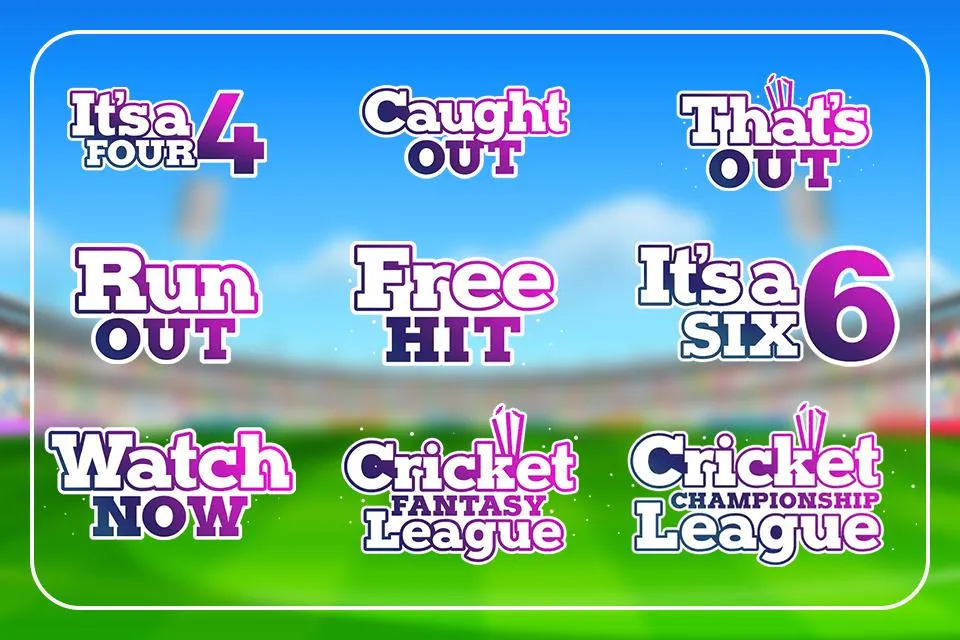 cricket stickers for wa | Indus Appstore | Screenshot