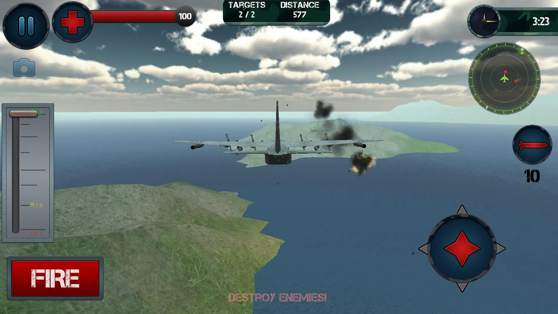 Airplane Gunship Simulator 3D | Indus Appstore | Screenshot