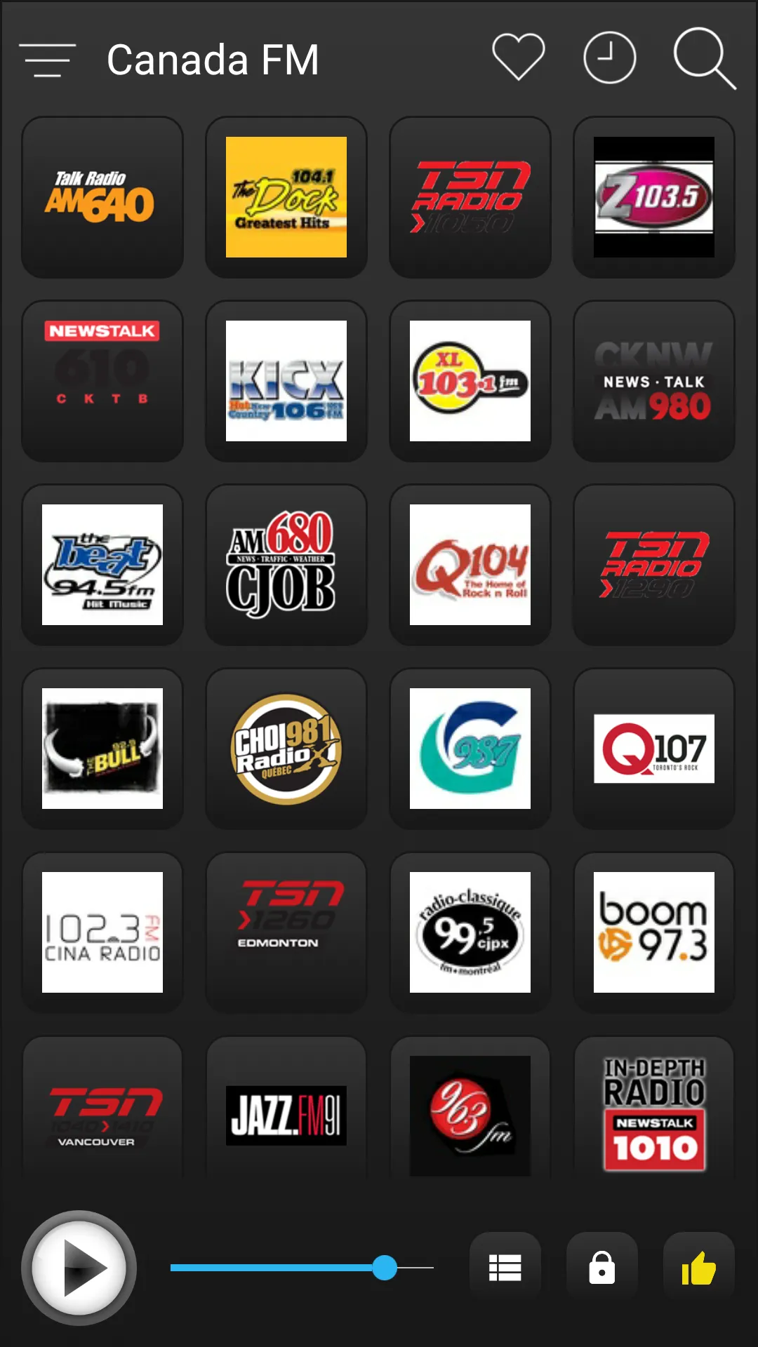 Canada Radio FM AM Music | Indus Appstore | Screenshot