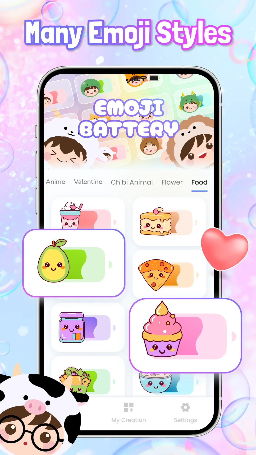 Emoji Battery Widget: Icon Bar | Indus Appstore | Screenshot