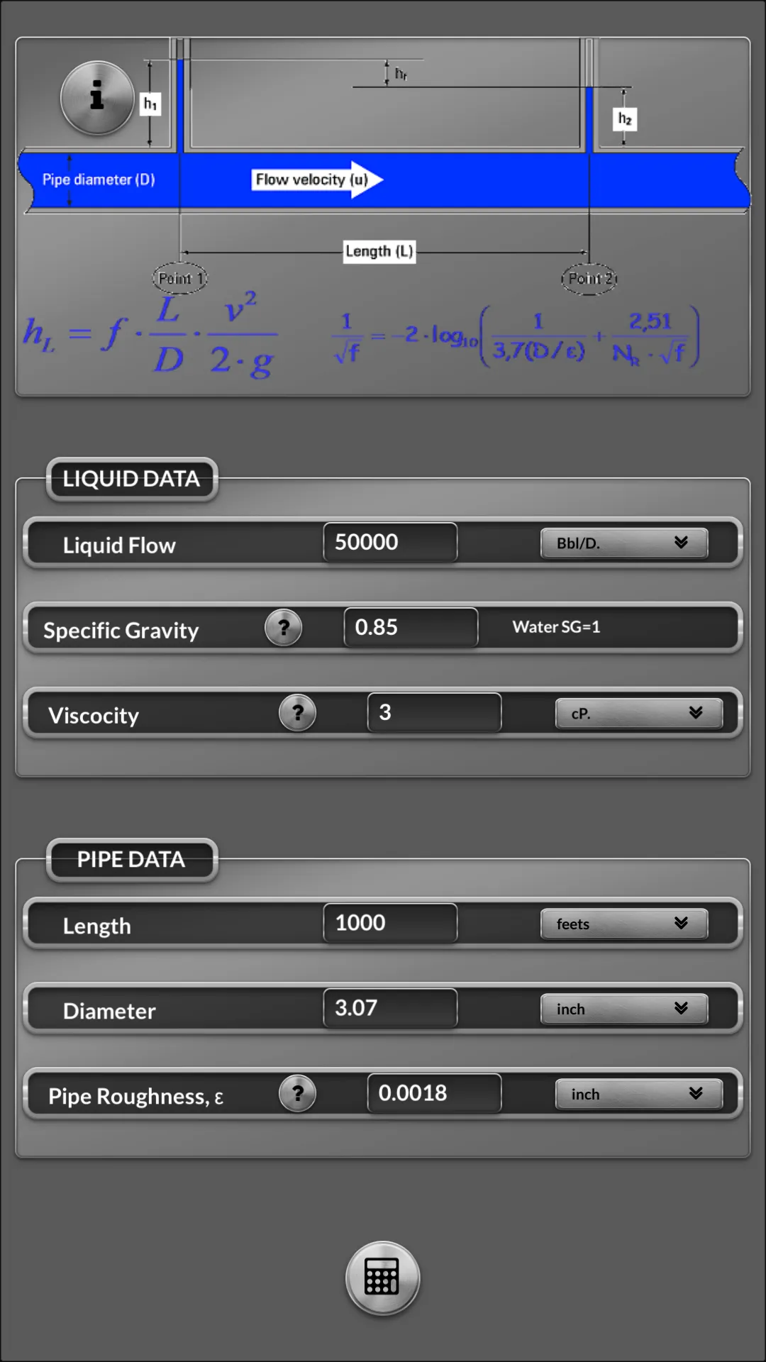 Pressure Drop Pipe Flow | Indus Appstore | Screenshot