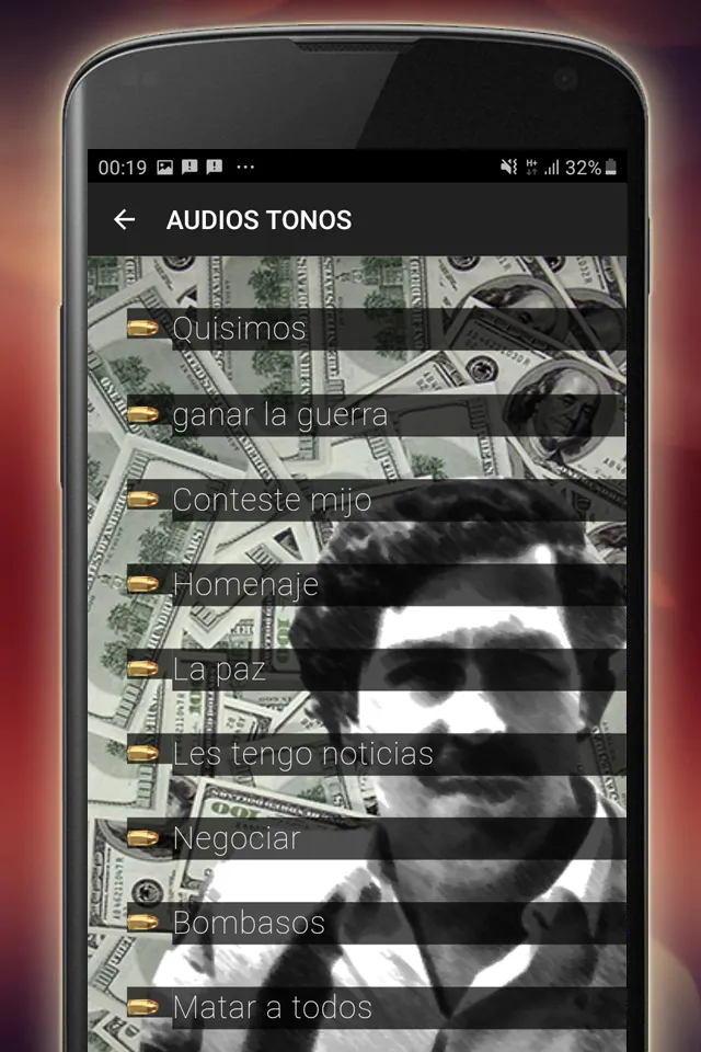 Pablo Escobar audios, frases | Indus Appstore | Screenshot