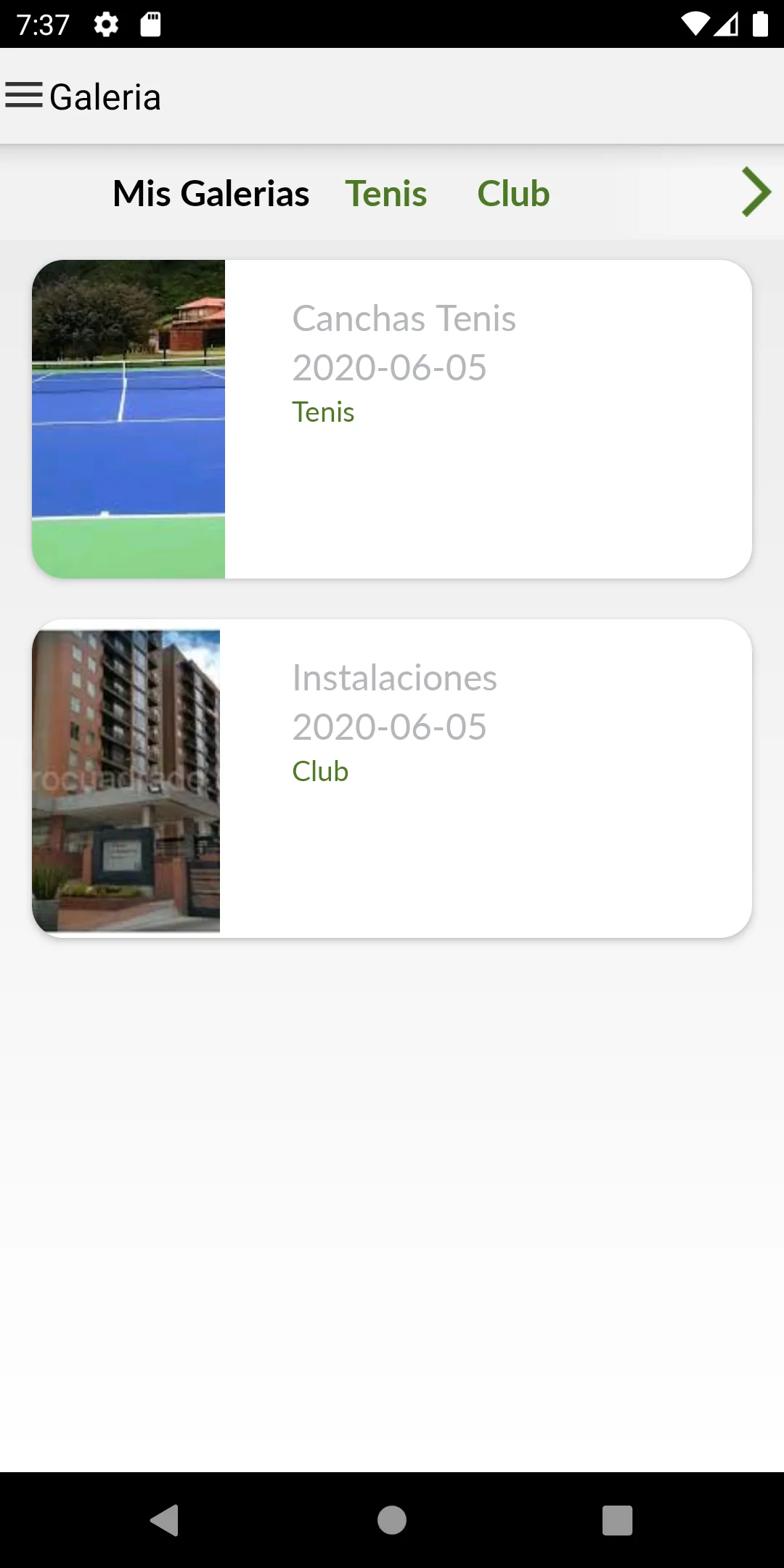 App Ligas Deportivas | Indus Appstore | Screenshot