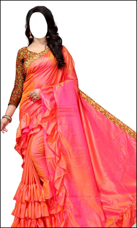 Women Fashion Ruffle Sarees | Indus Appstore | Screenshot