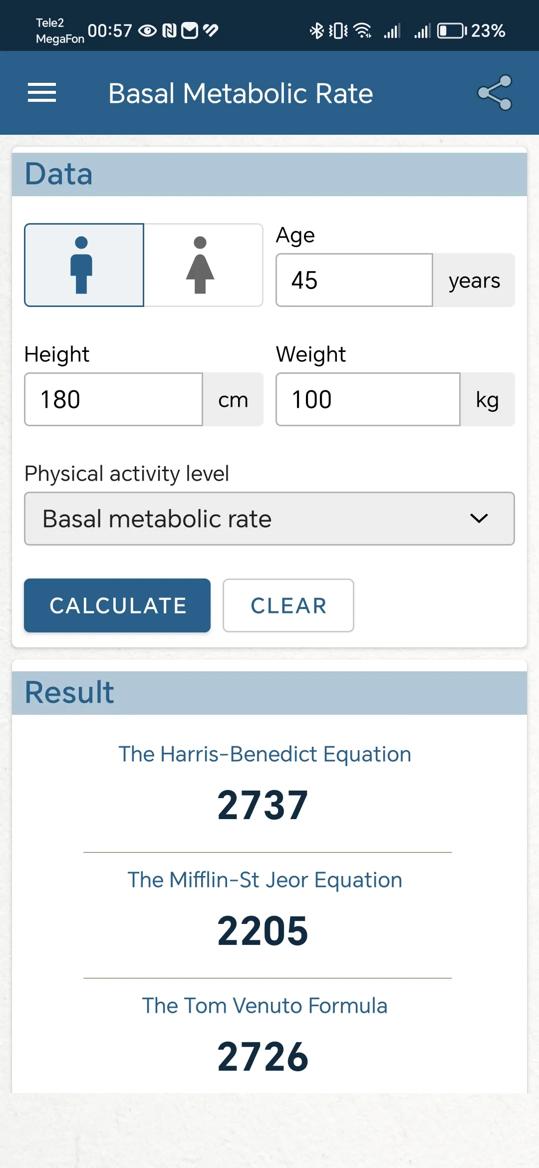 Basal Metabolic Rate | Indus Appstore | Screenshot