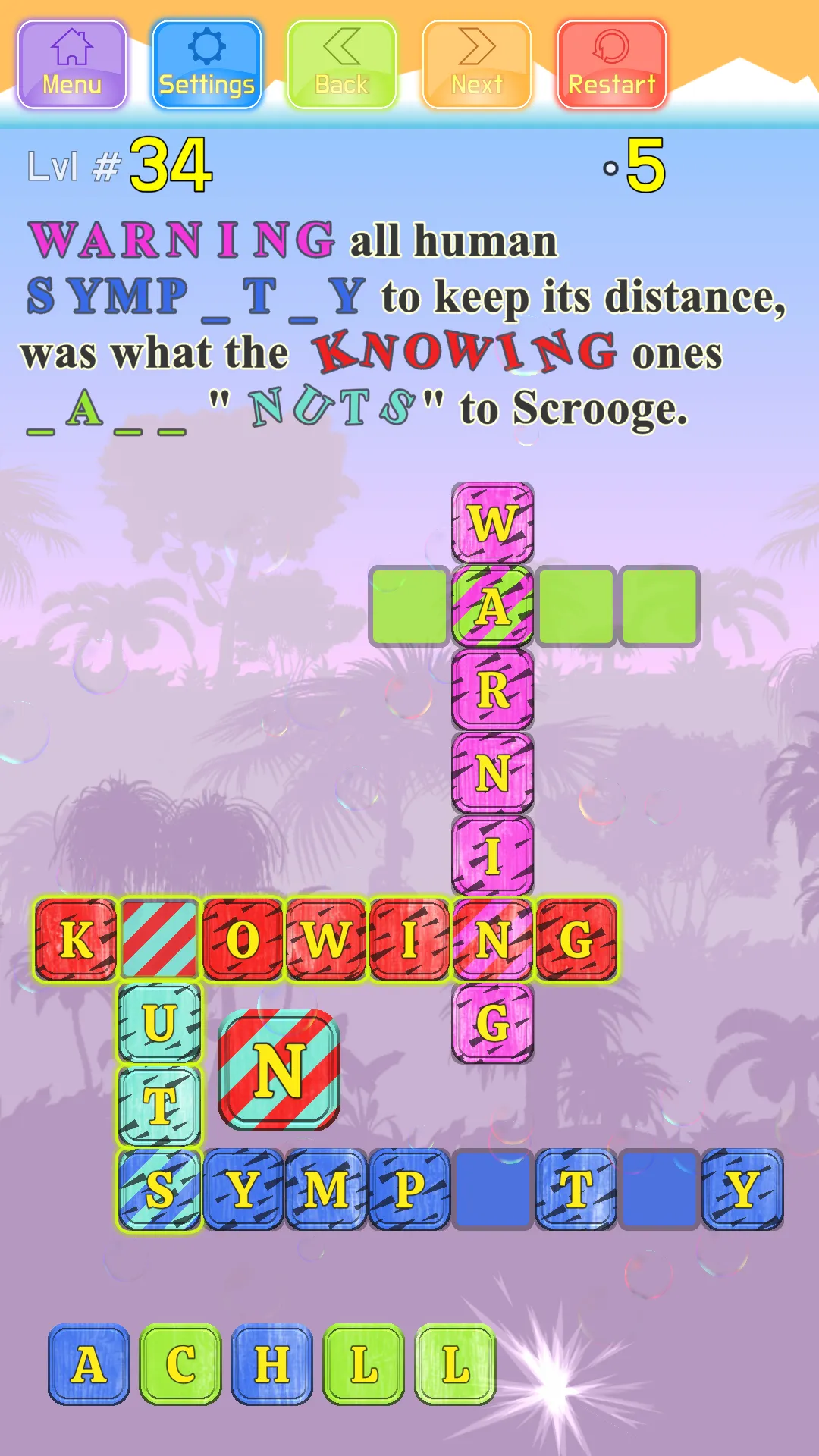 Christmas Carol Crossword | Indus Appstore | Screenshot