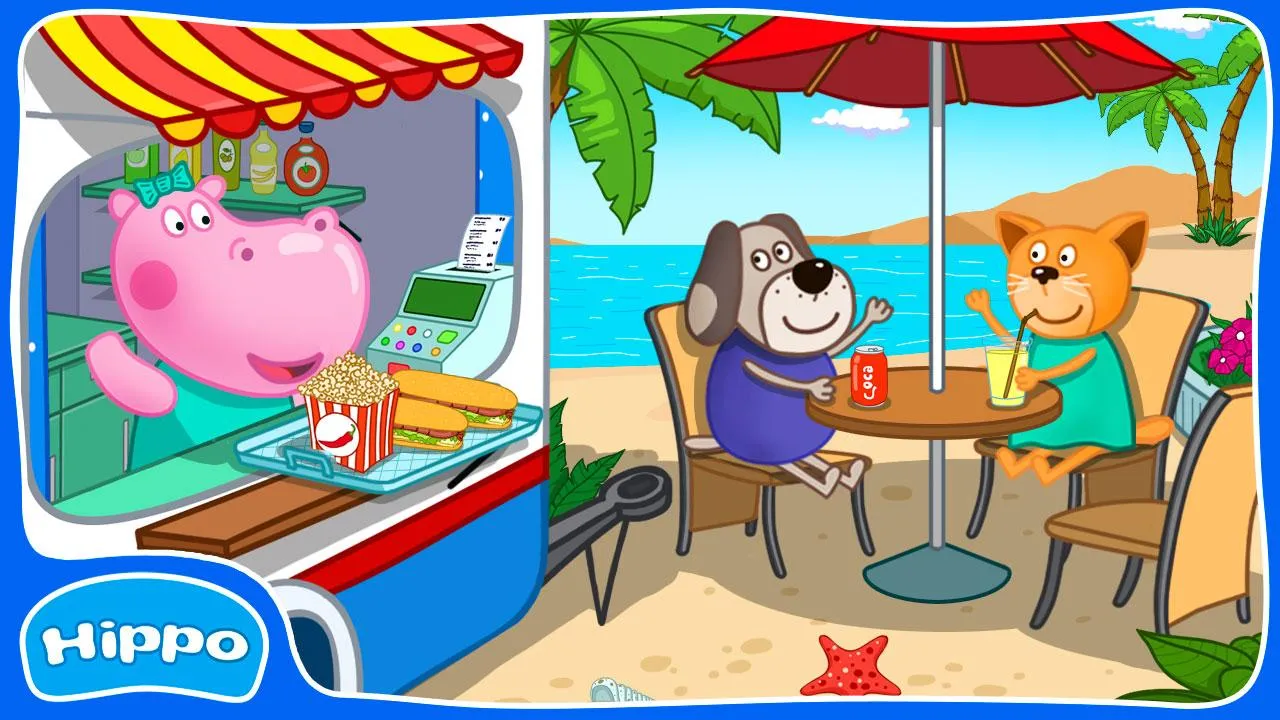 Cafe Hippo: Kids cooking game | Indus Appstore | Screenshot