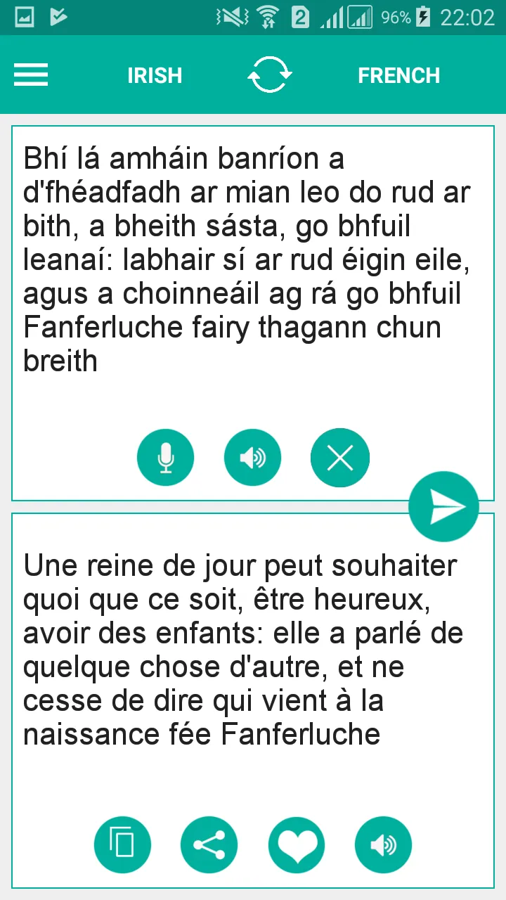 Irish French Translator | Indus Appstore | Screenshot