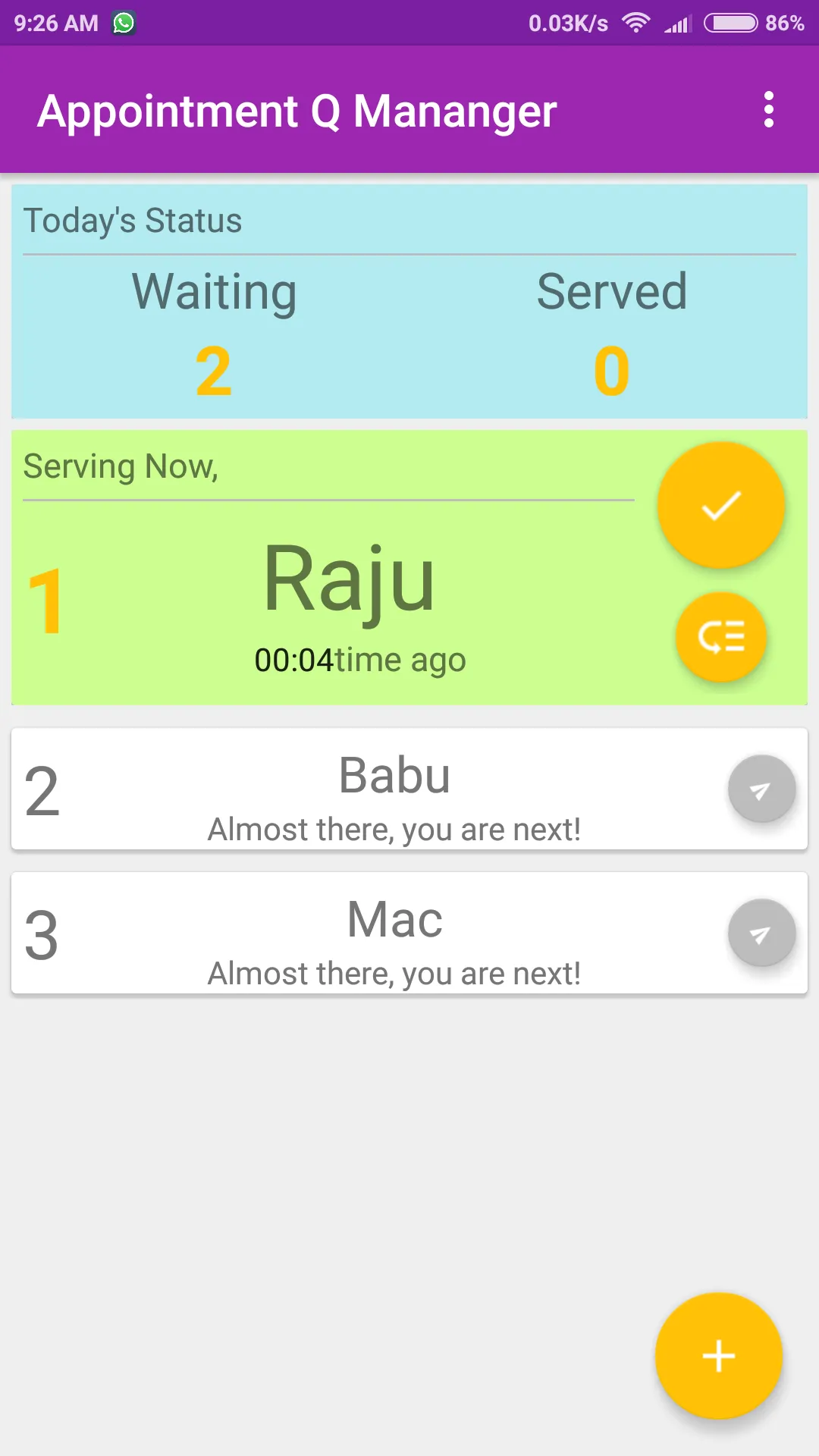 Appointment Q Manager | Indus Appstore | Screenshot