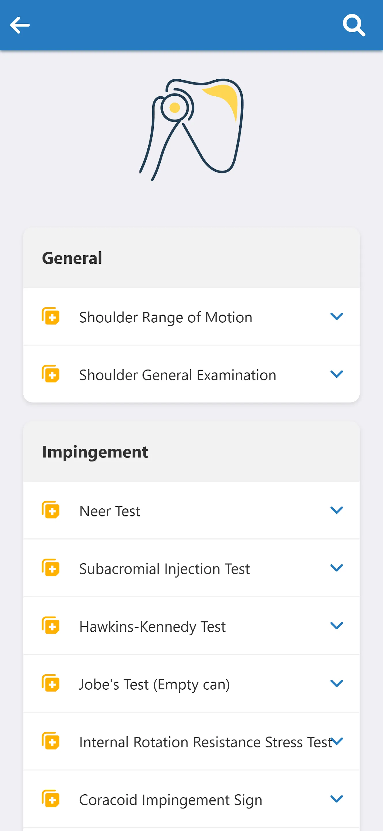 Orthopaedic Special Tests | Indus Appstore | Screenshot