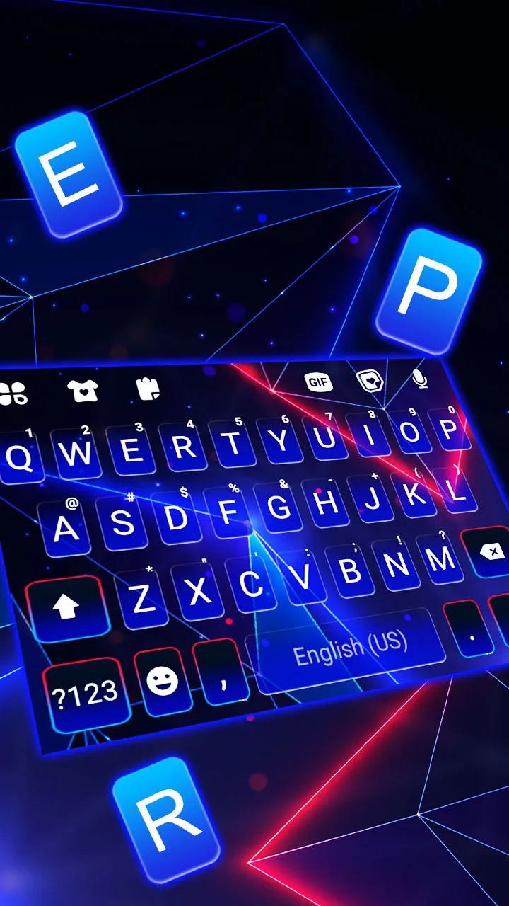 Neon Laser Lights Keyboard Bac | Indus Appstore | Screenshot