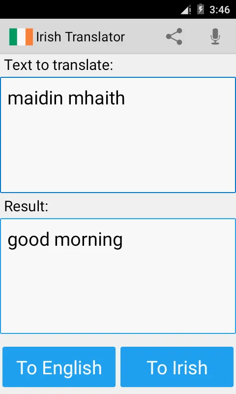 Irish English Translator | Indus Appstore | Screenshot