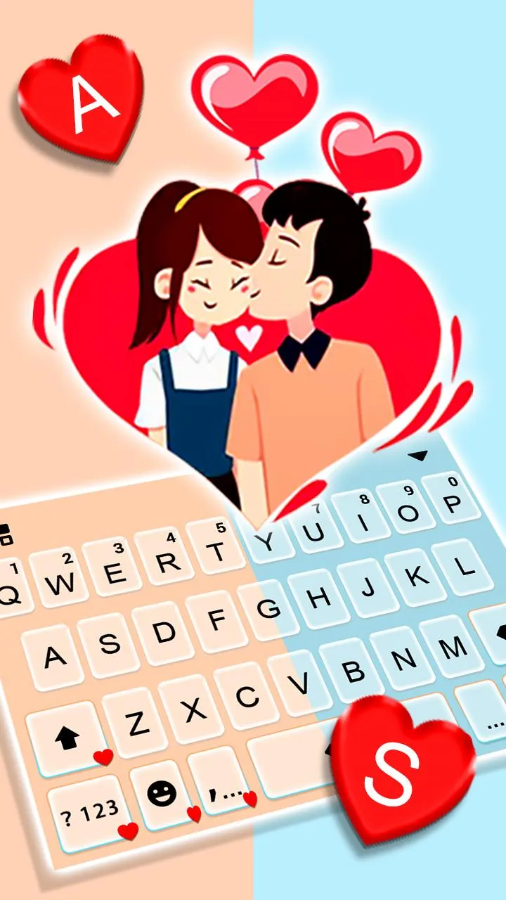 Lover Kiss Keyboard Theme | Indus Appstore | Screenshot